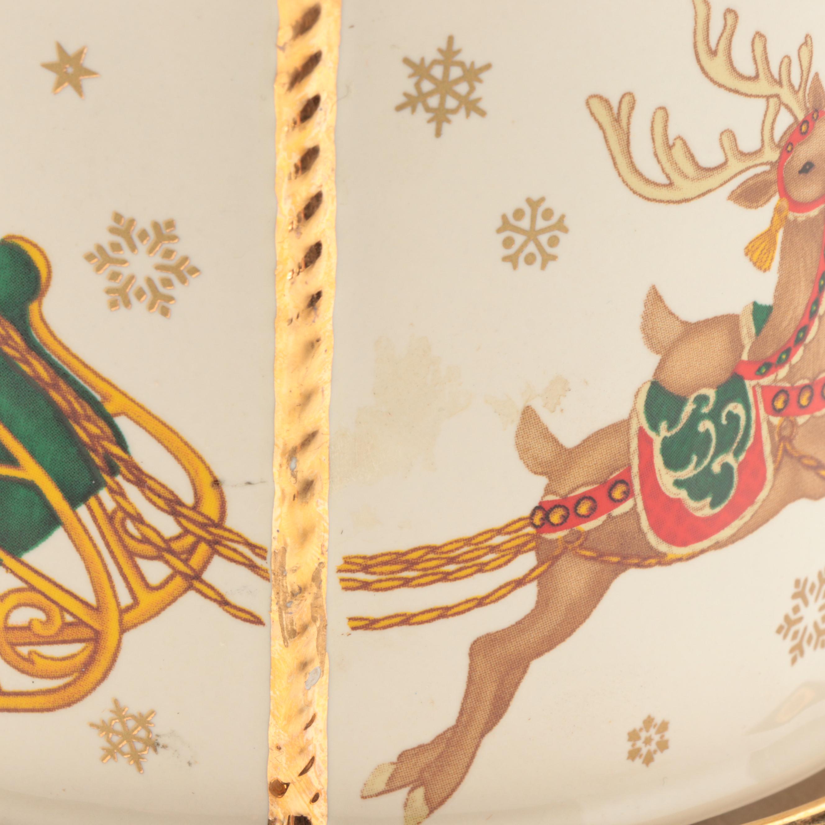 Lenox Holiday Carousel Musical Centerpiece