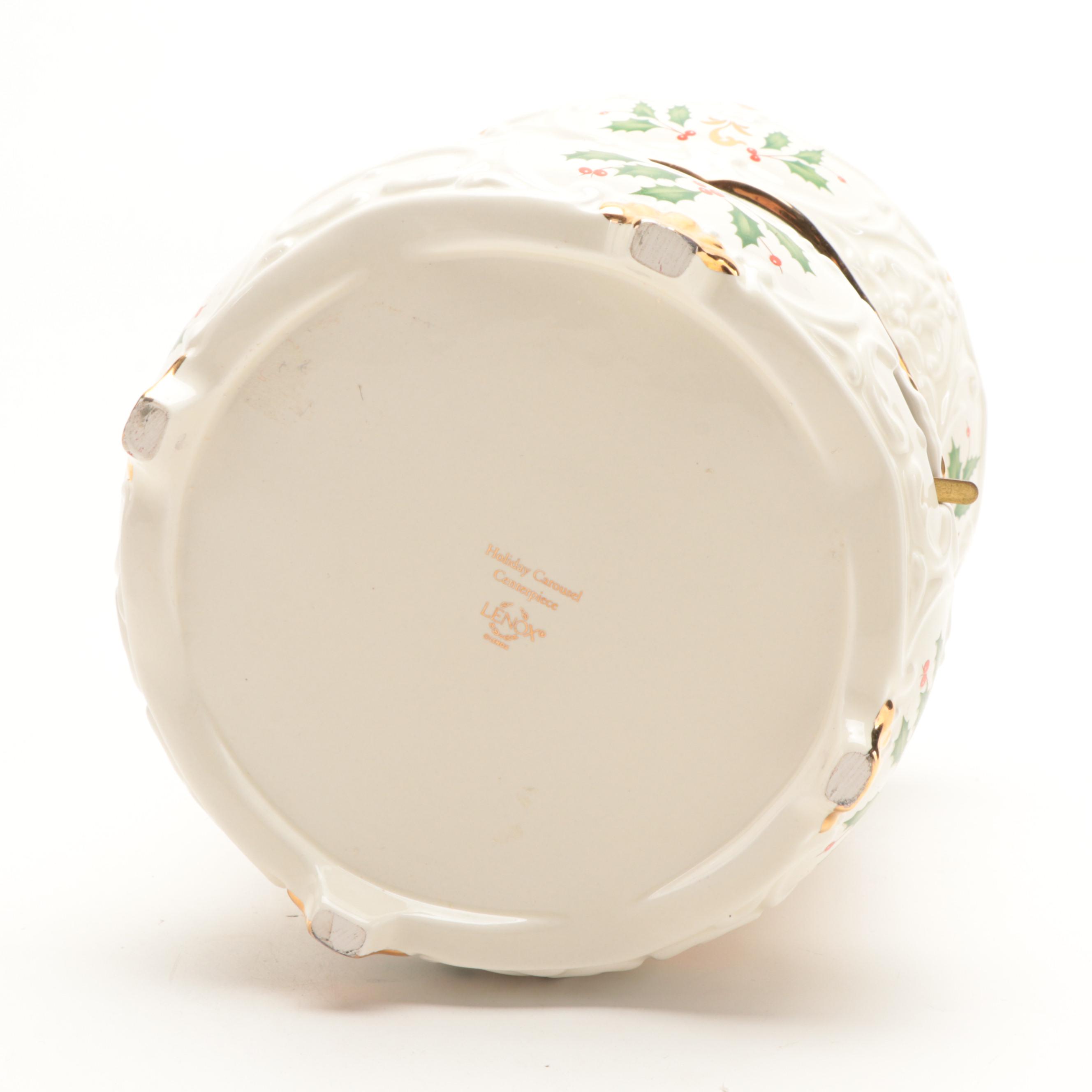 Lenox Holiday Carousel Musical Centerpiece