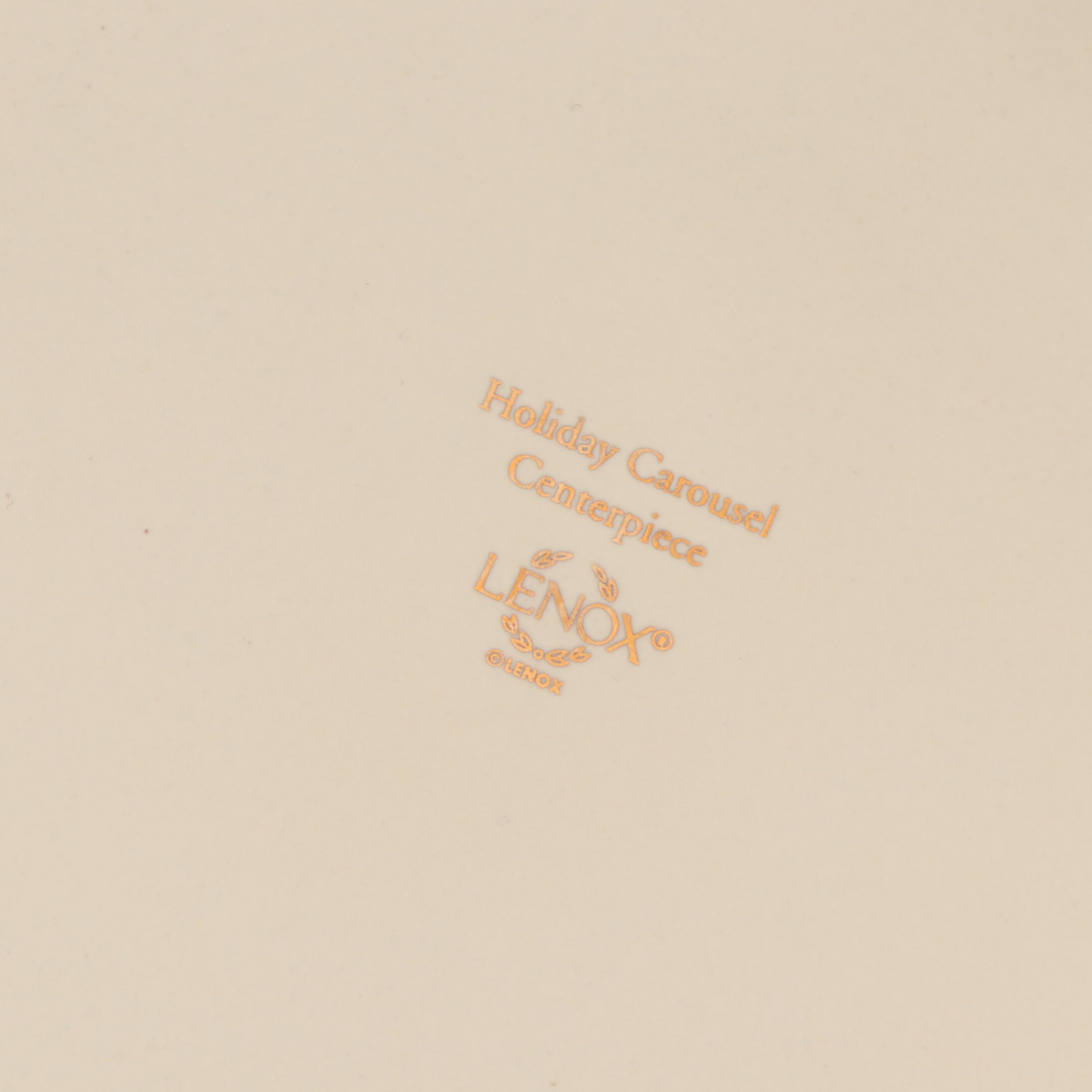 Lenox Holiday Carousel Musical Centerpiece