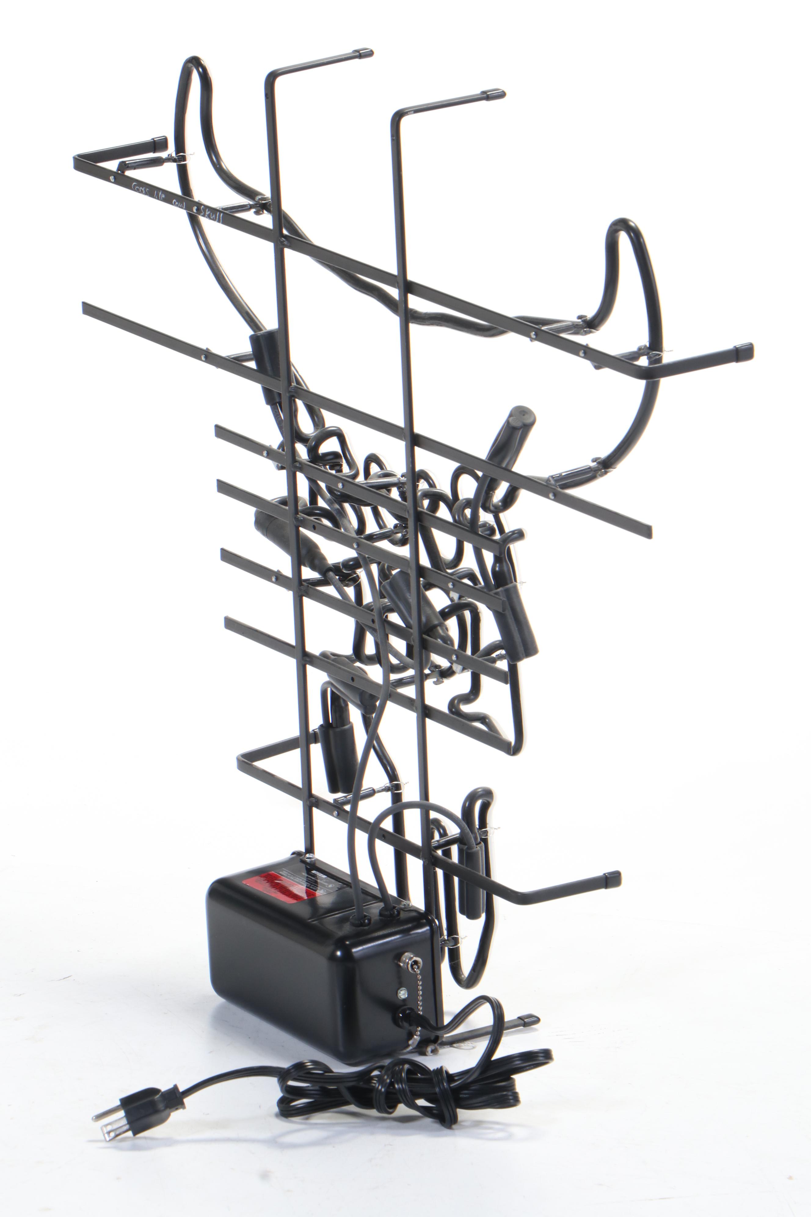 Coors Light Bull Horns and Skull Bar Neon Sign