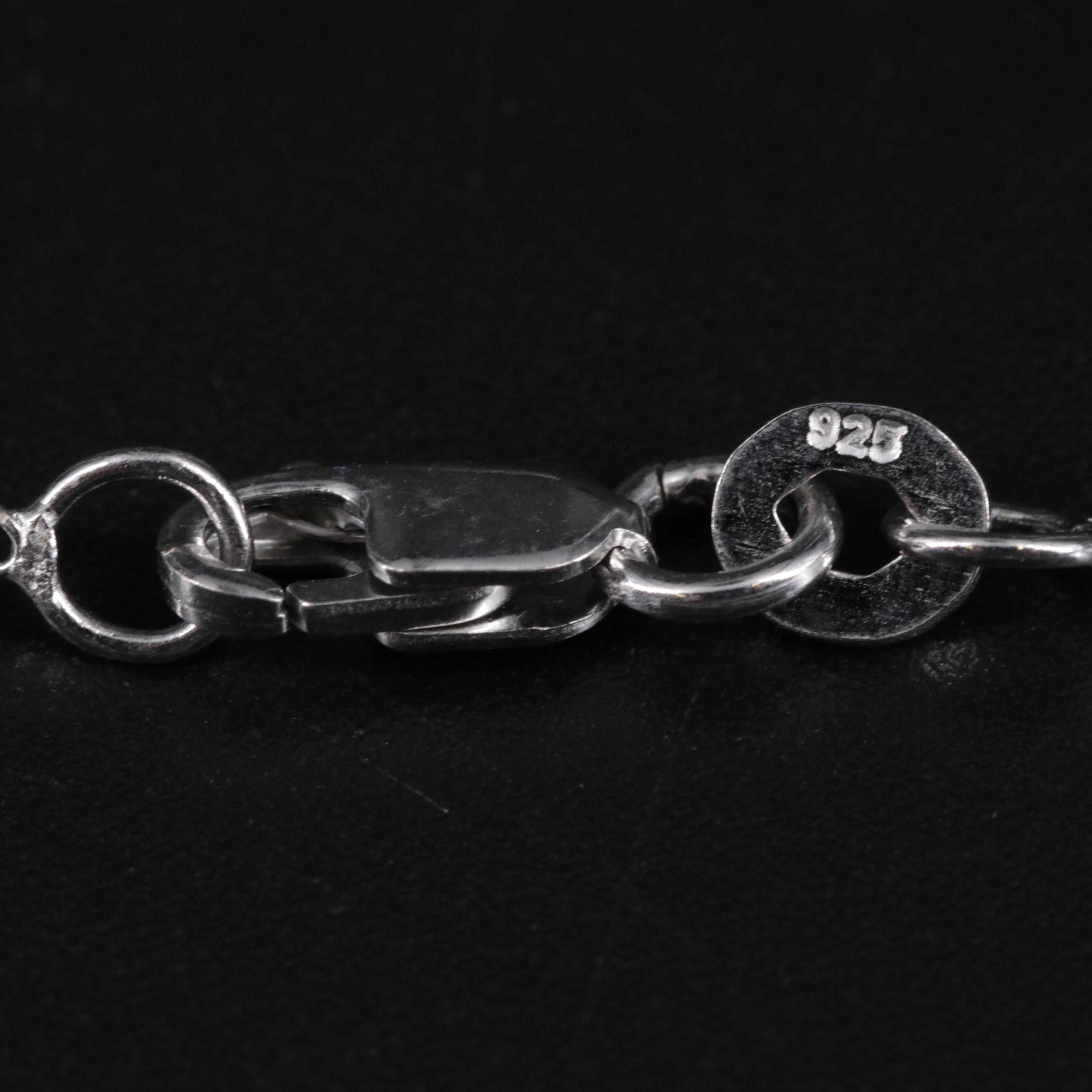 Sterling Silver Amethyst Pendant Necklace