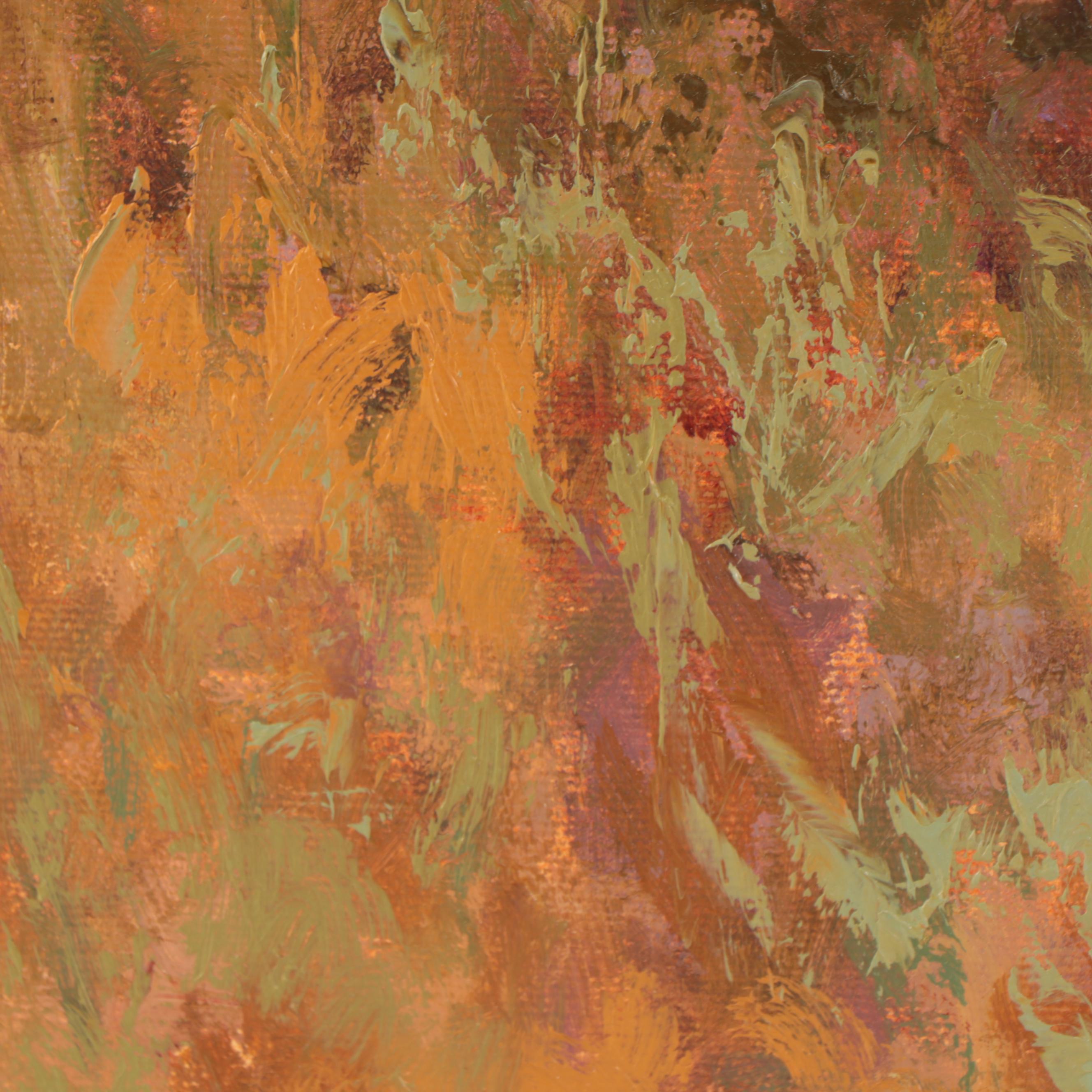 John Jones Oil Painting of Mother and Child on Mule, 2005