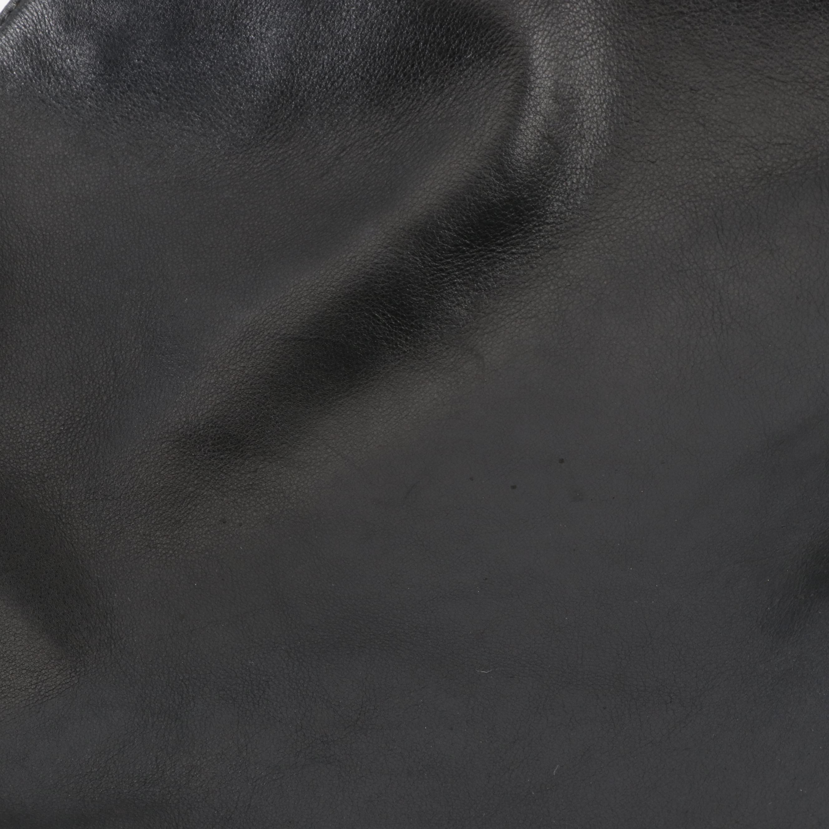 Gucci Bamboo Two-Way Shoulder Bag in Black Leather