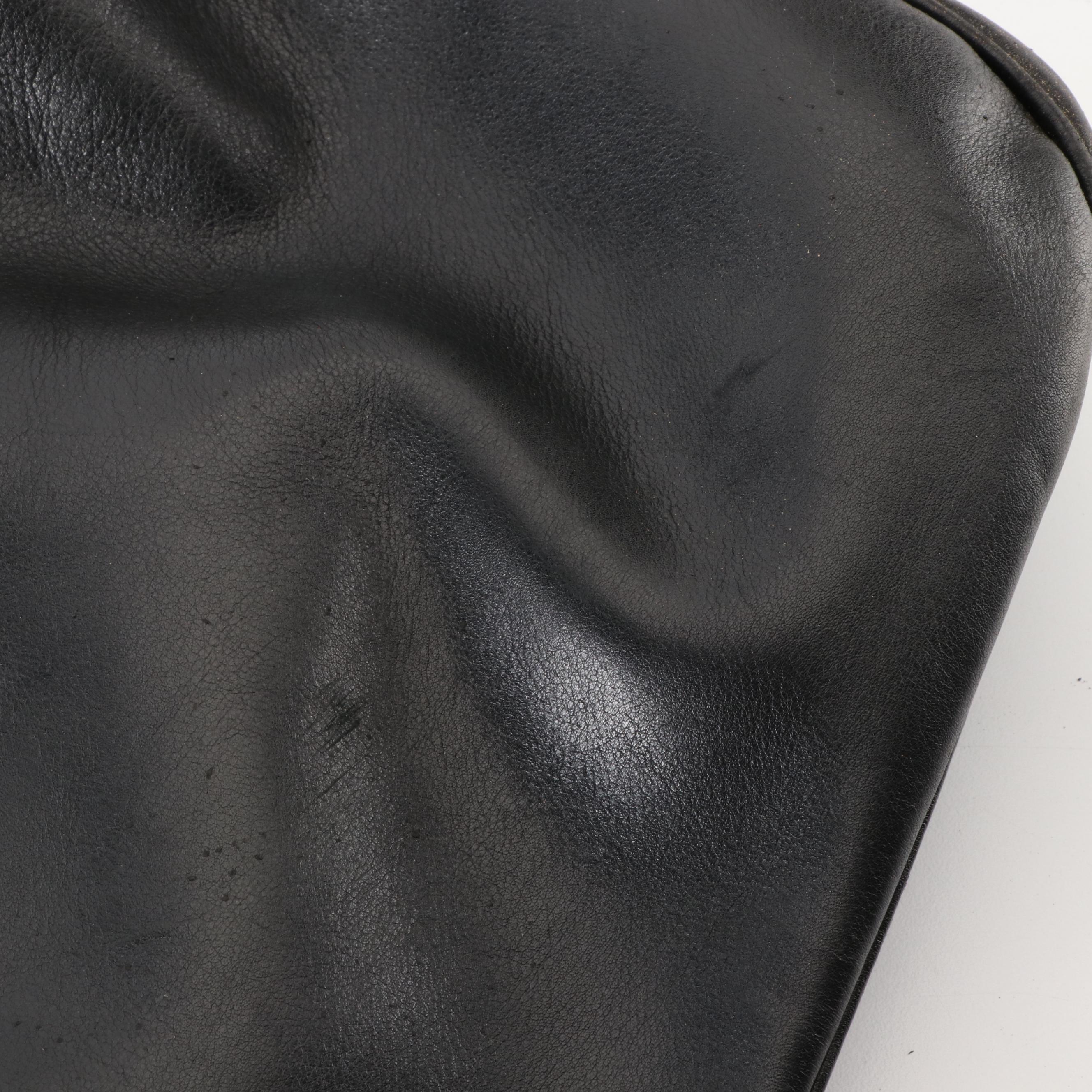 Gucci Bamboo Two-Way Shoulder Bag in Black Leather