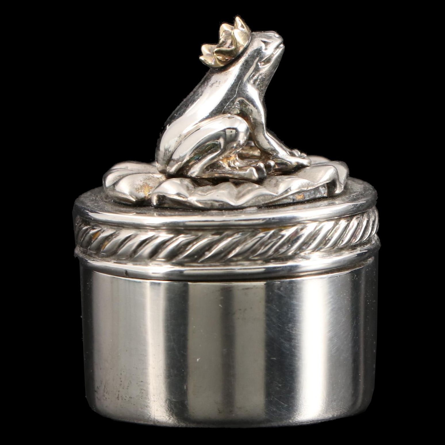 David Yurman Sterling Silver Frog Prince Tooth Box