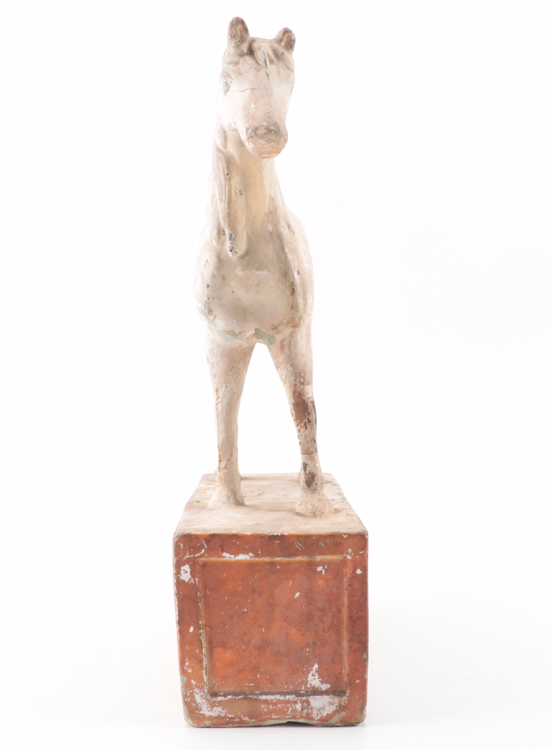 White Horse Scotch Whisky Chalkware Advertising Figurine