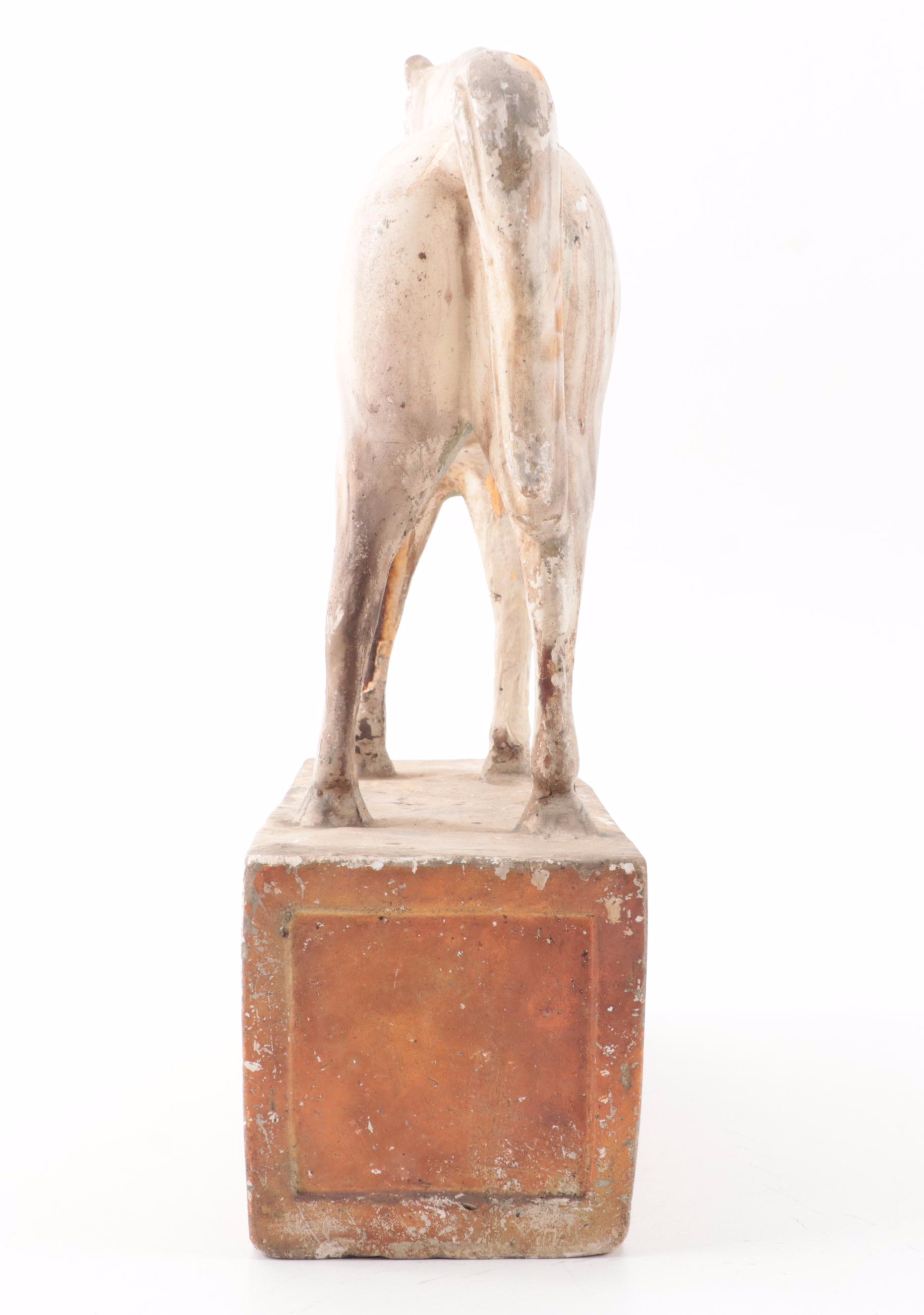 White Horse Scotch Whisky Chalkware Advertising Figurine