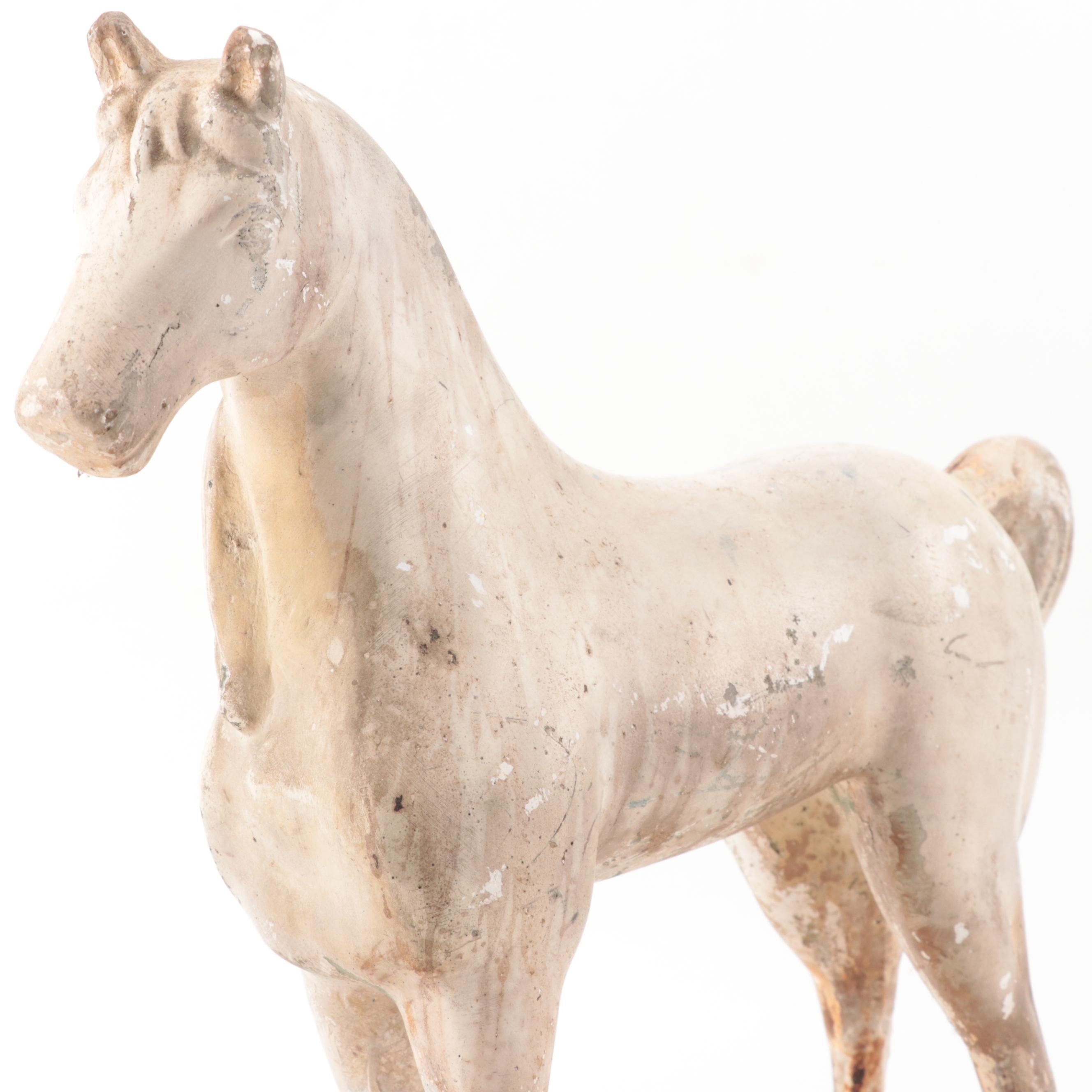 White Horse Scotch Whisky Chalkware Advertising Figurine