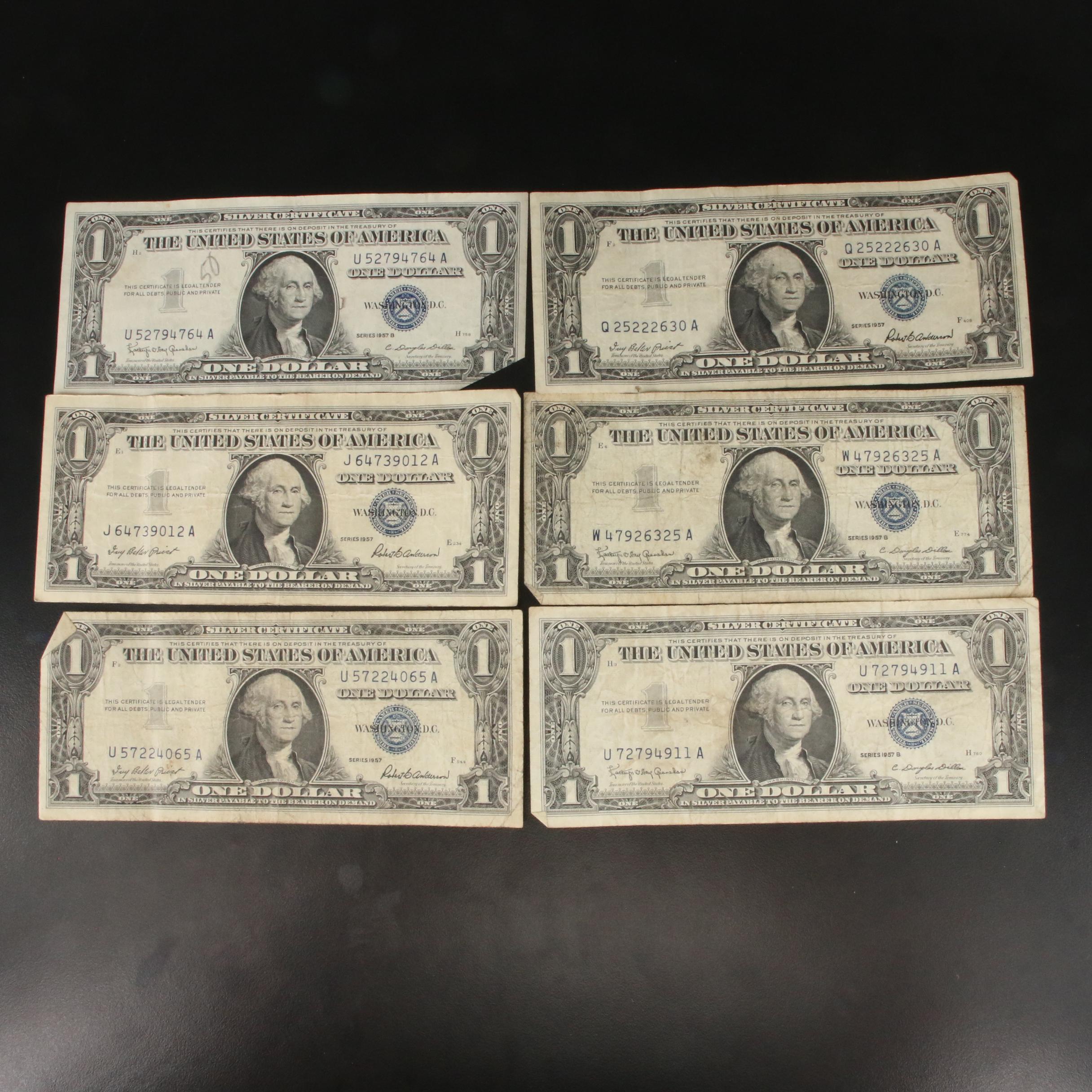 Collection of One Hundred-one United States Silver Certificates