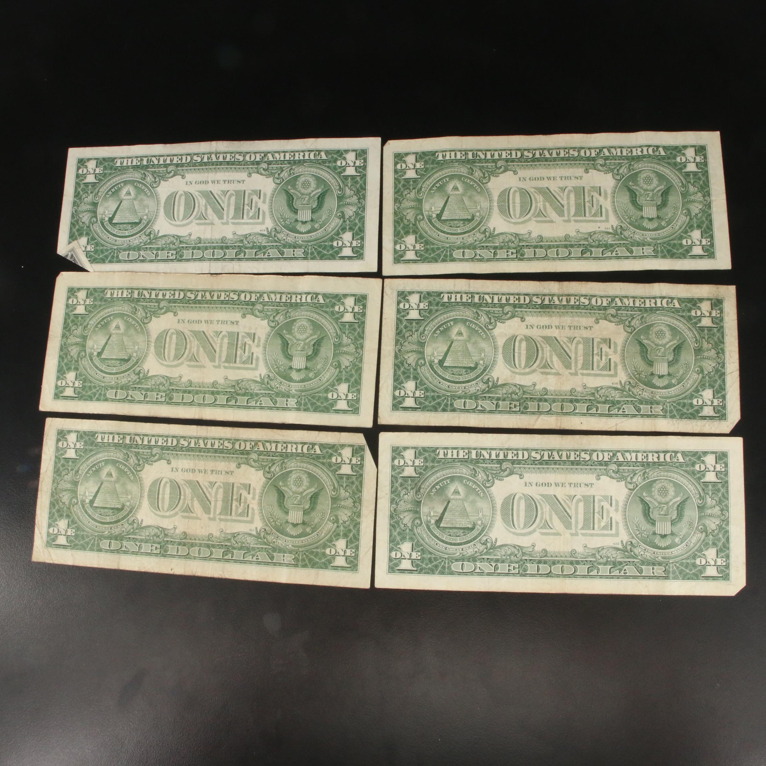 Collection of One Hundred-one United States Silver Certificates