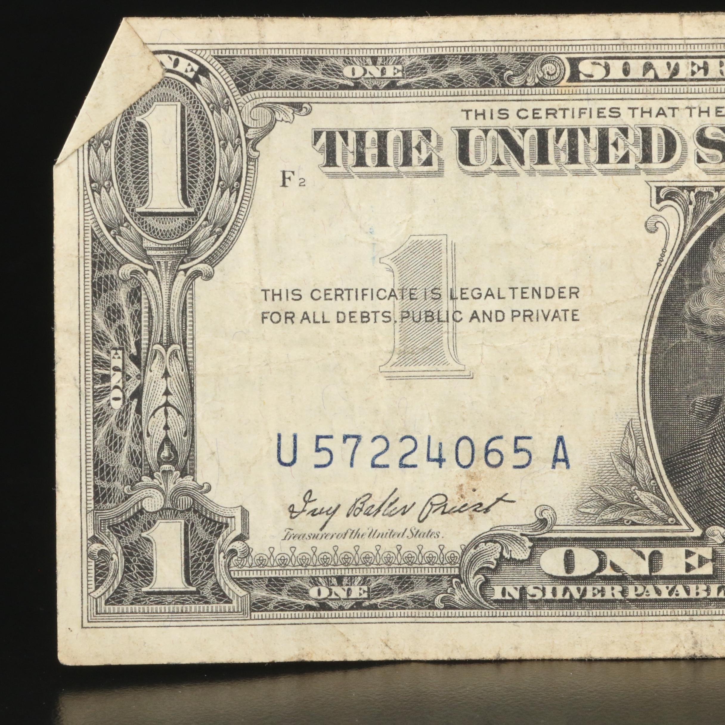 Collection of One Hundred-one United States Silver Certificates
