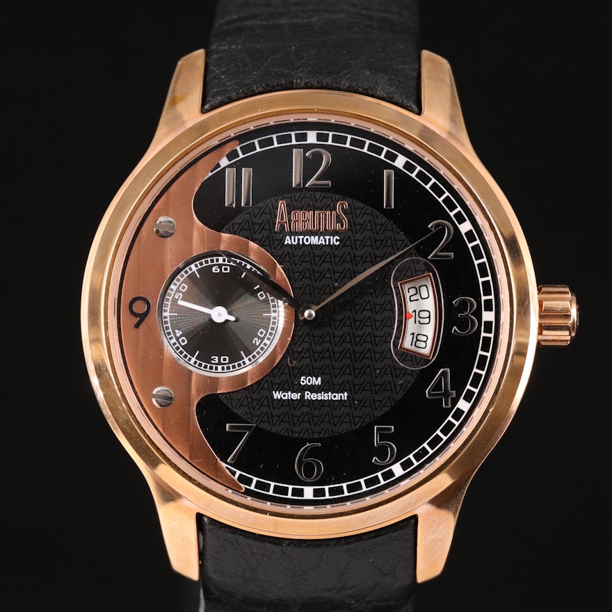 Arbutus Automatic Rose Gold Tone Stainless Steel