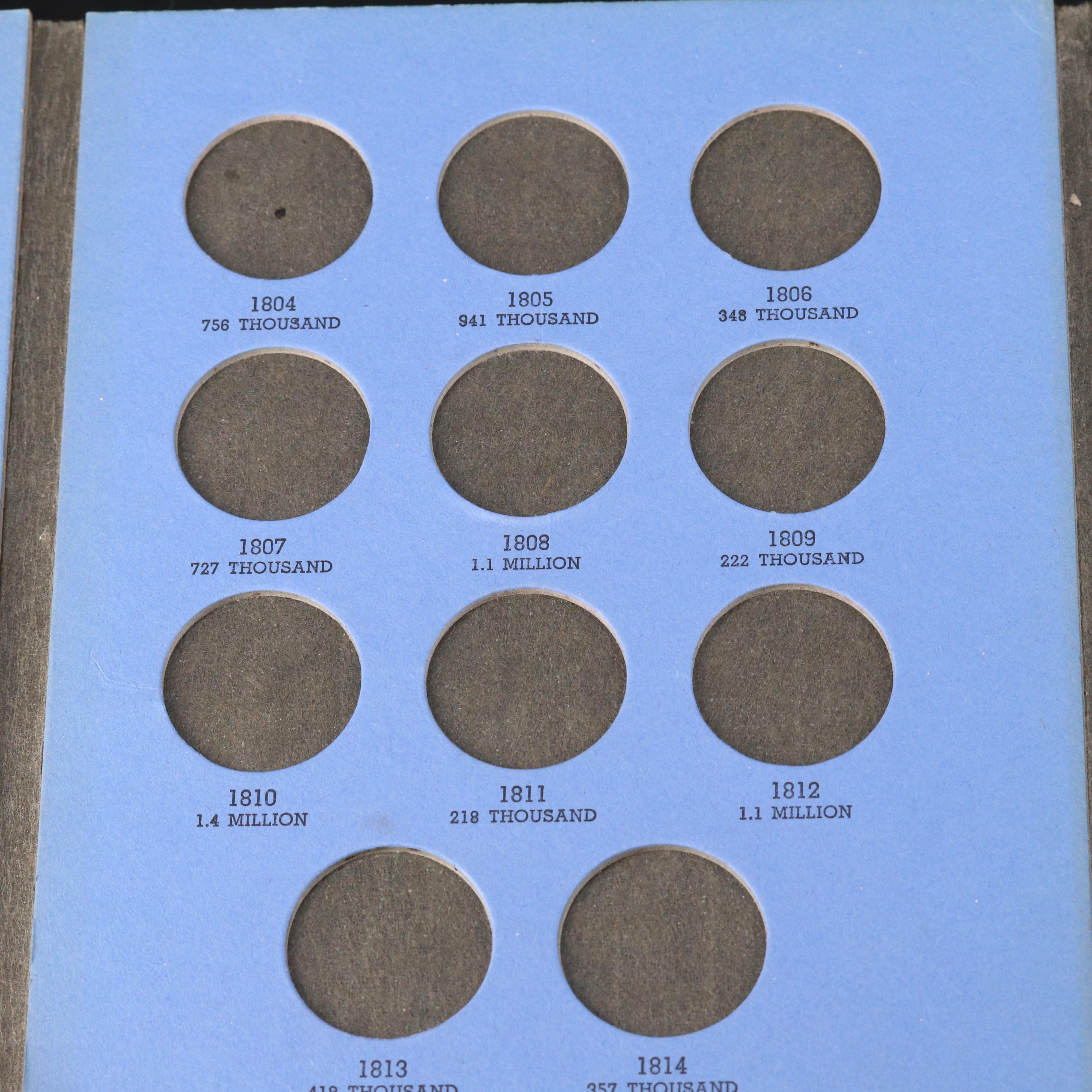 U.S. Large Cent Collection from 1816-1824