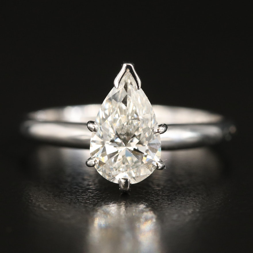 14K 1.21 CT Lab Grown Diamond Solitaire Ring