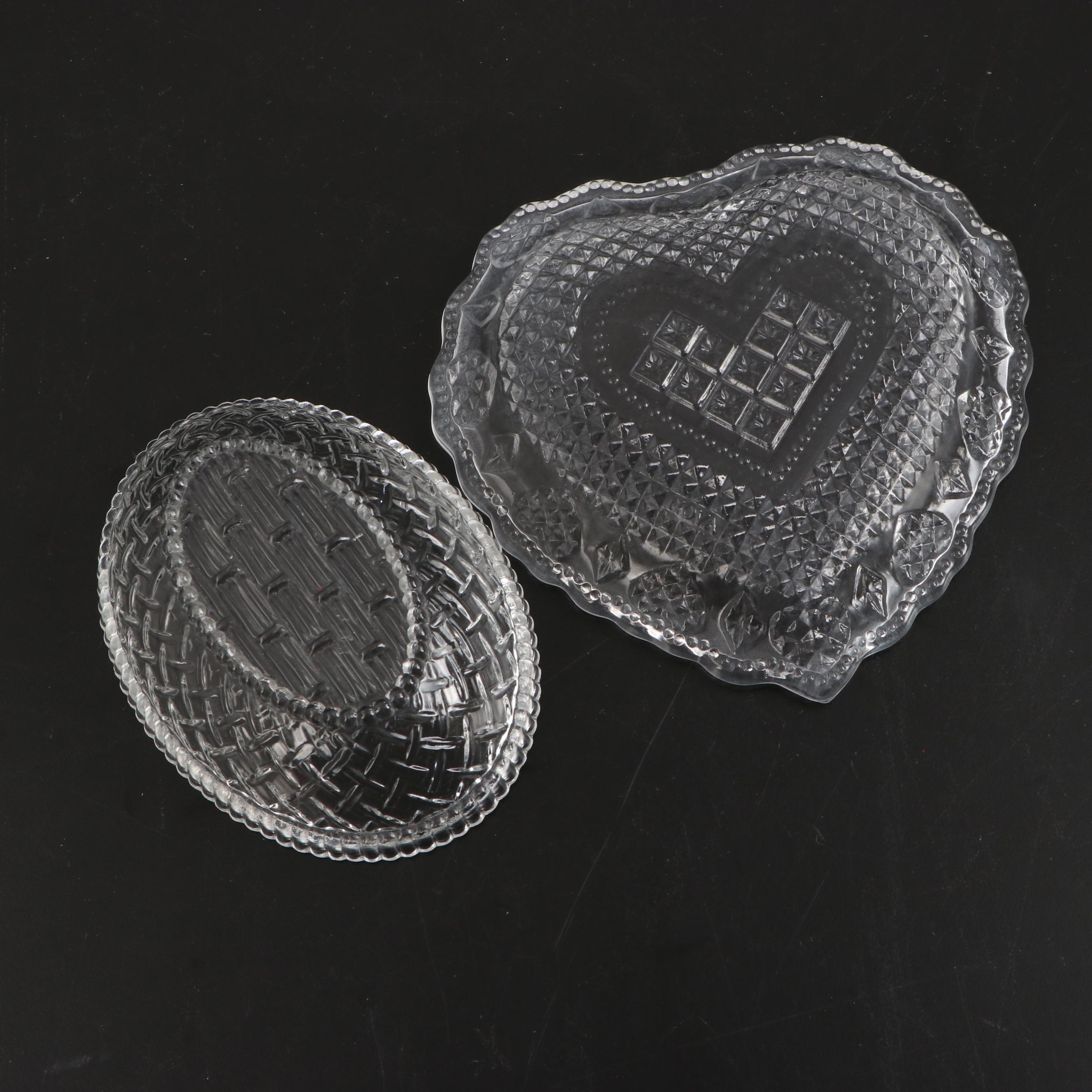 EAPG Compote with Hobnail Egg Dish and Other Tableware