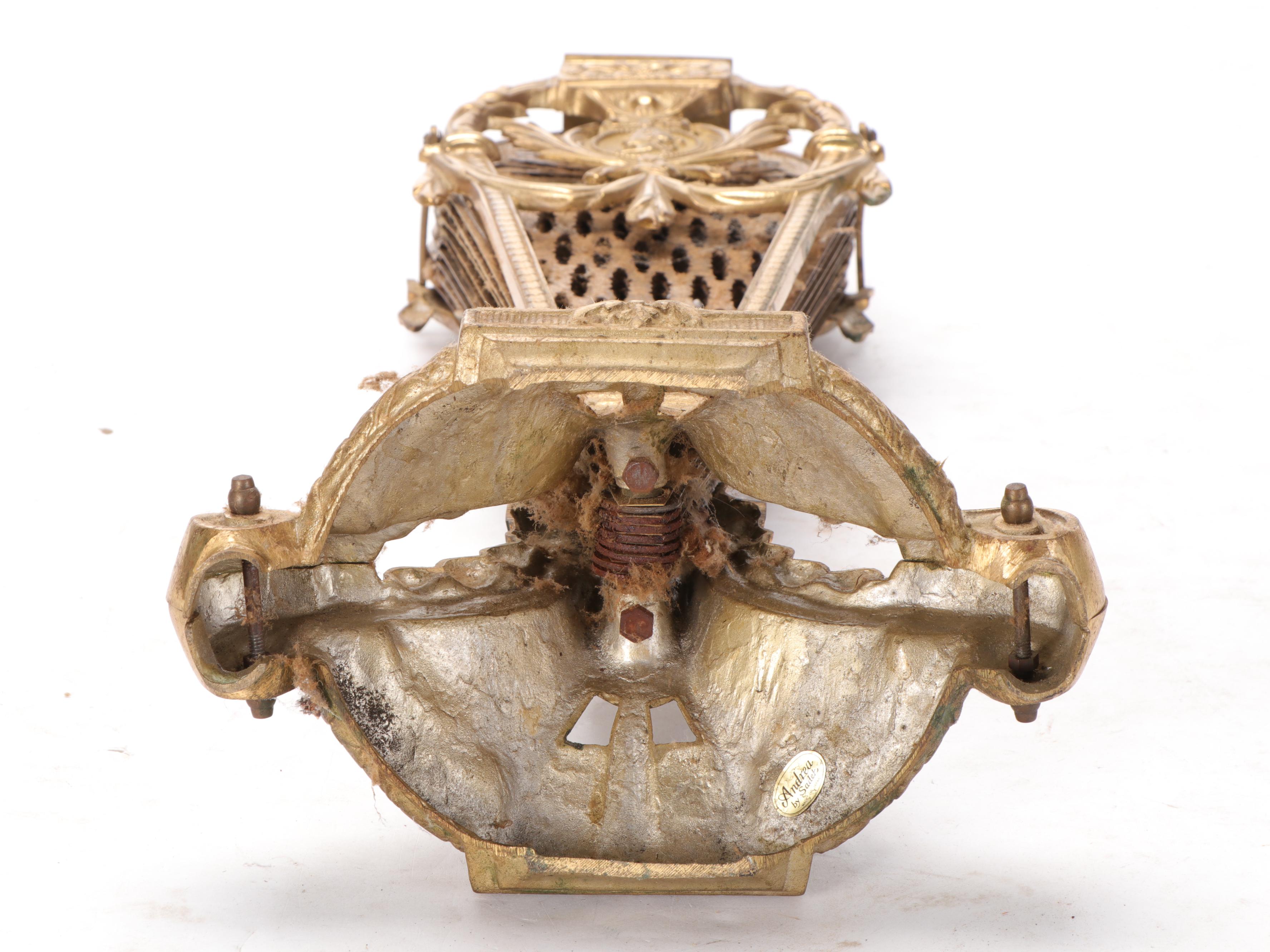 Andrea by Sadek Victorian Style Brass Fan Shaped Fireplace Screen