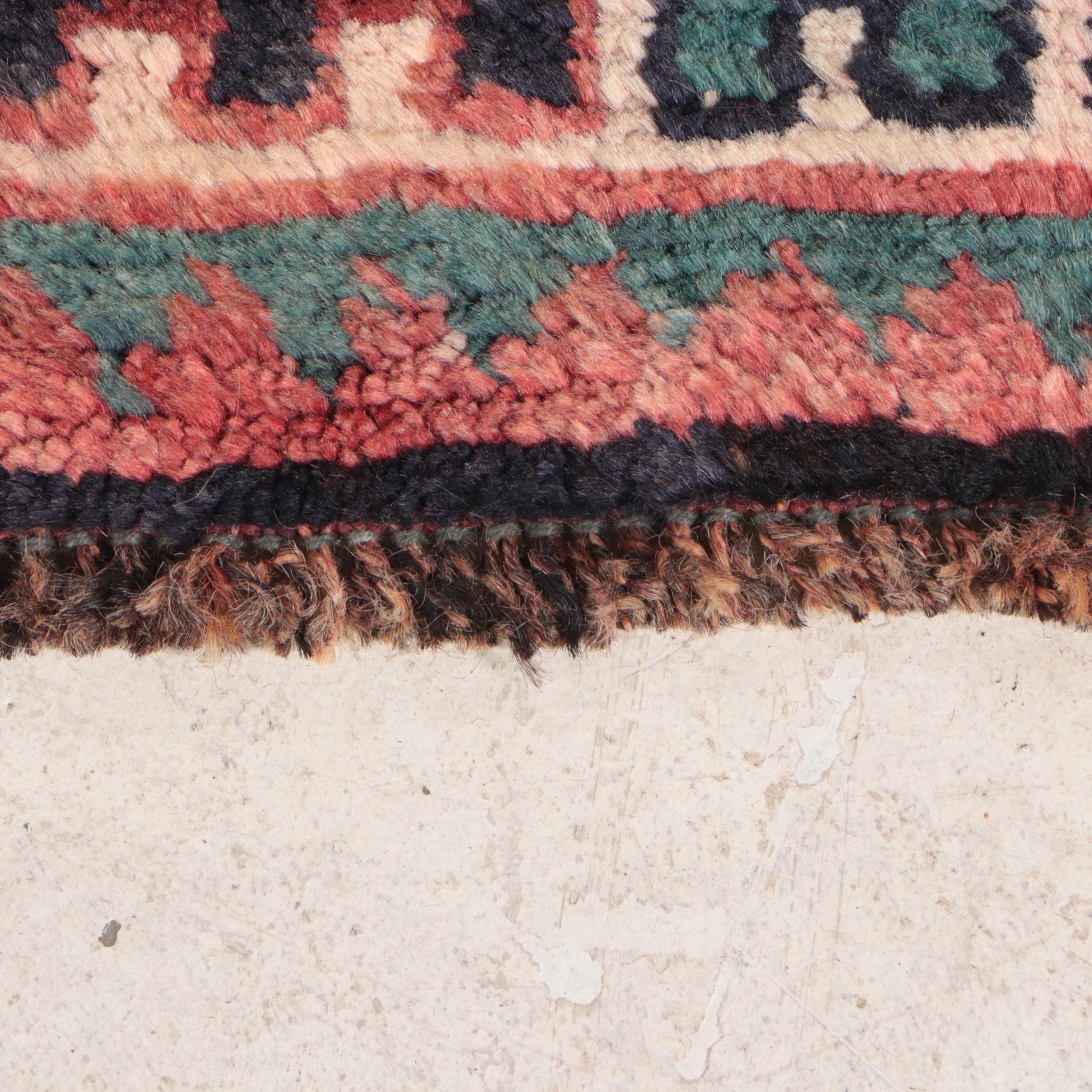 4'2 x 7'8 Hand-Knotted Persian Kurdish Area Rug