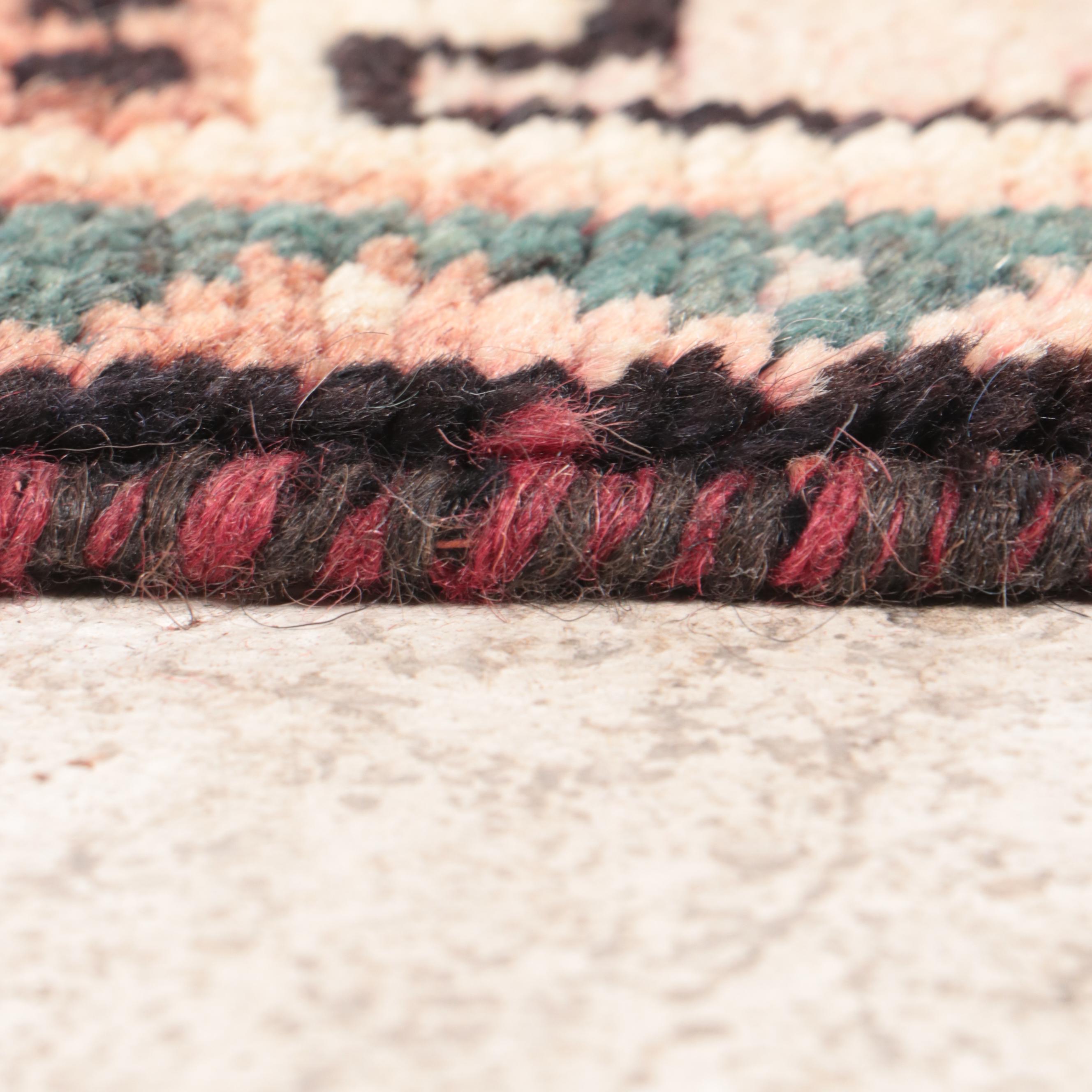 4'2 x 7'8 Hand-Knotted Persian Kurdish Area Rug