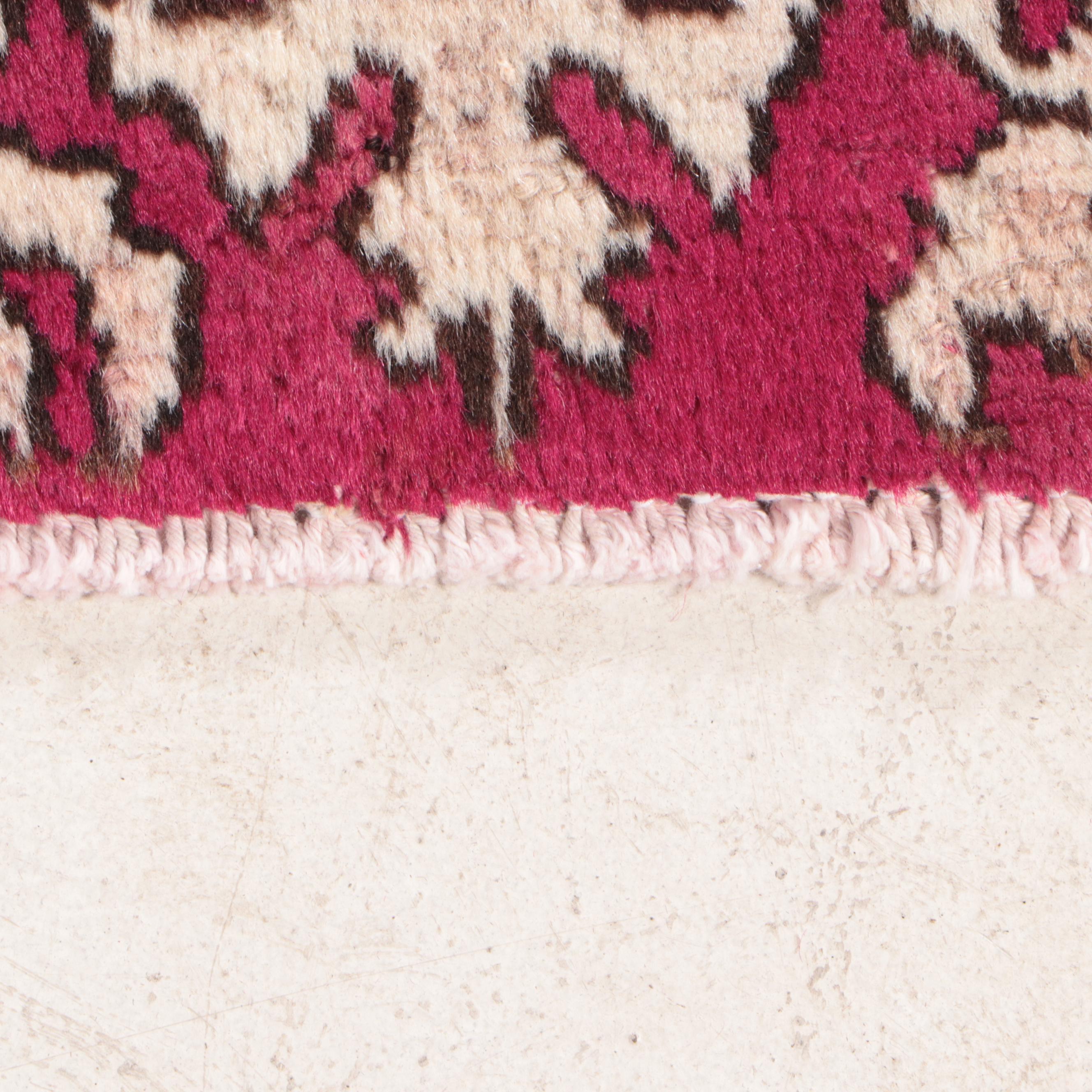 2'8 x 10'8 Hand-Knotted Chinese Art Deco Style Carpet Runner