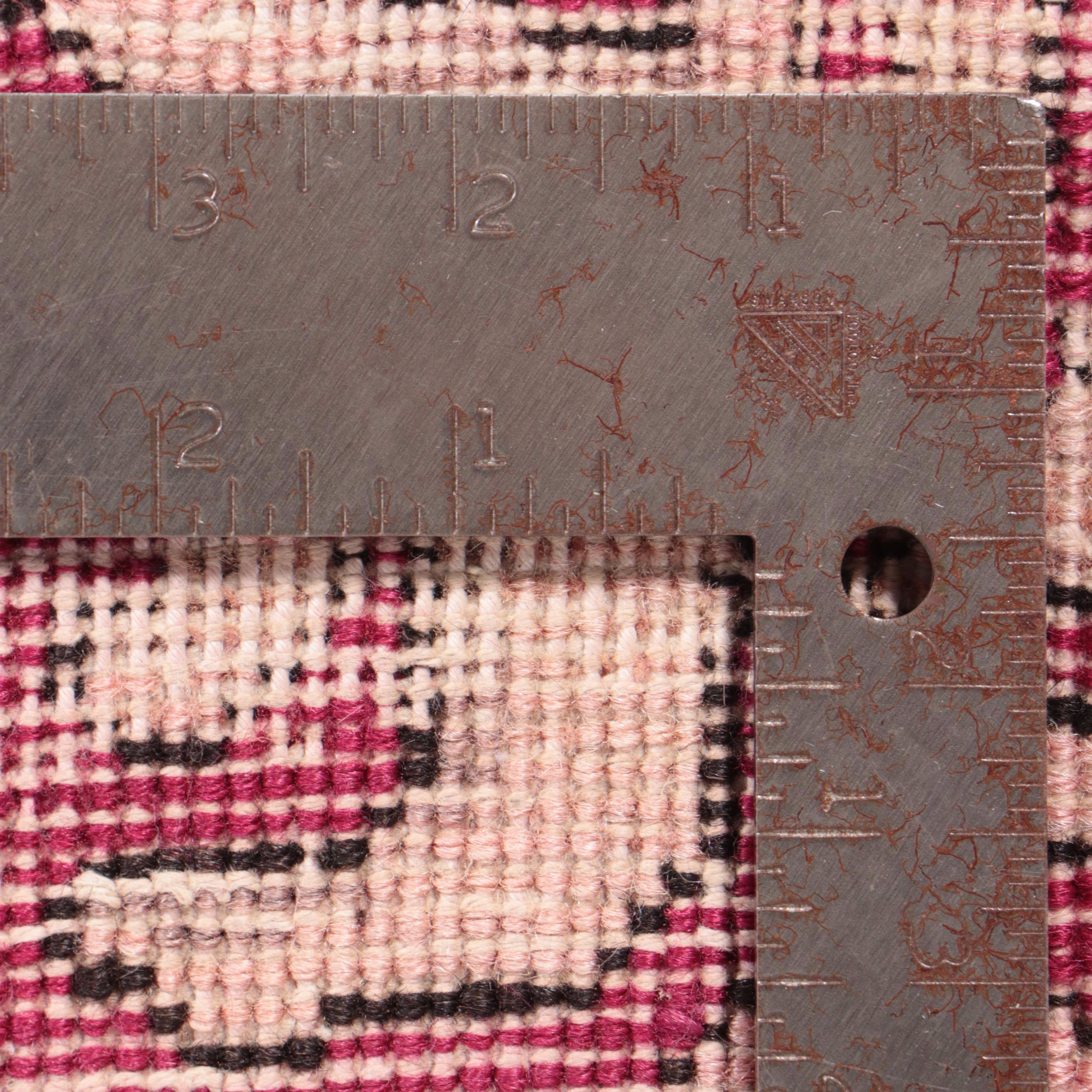 2'8 x 10'8 Hand-Knotted Chinese Art Deco Style Carpet Runner