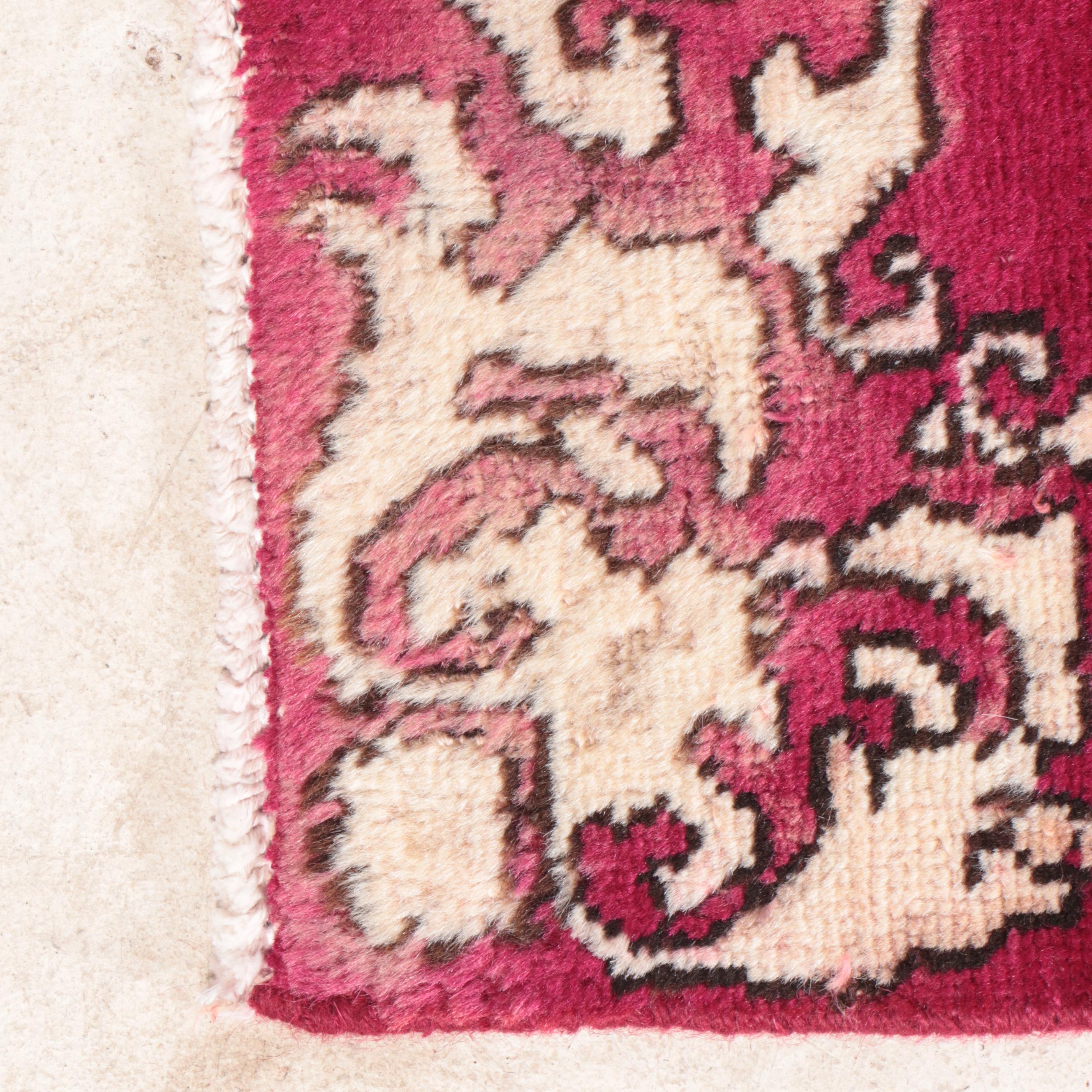 2'8 x 10'8 Hand-Knotted Chinese Art Deco Style Carpet Runner