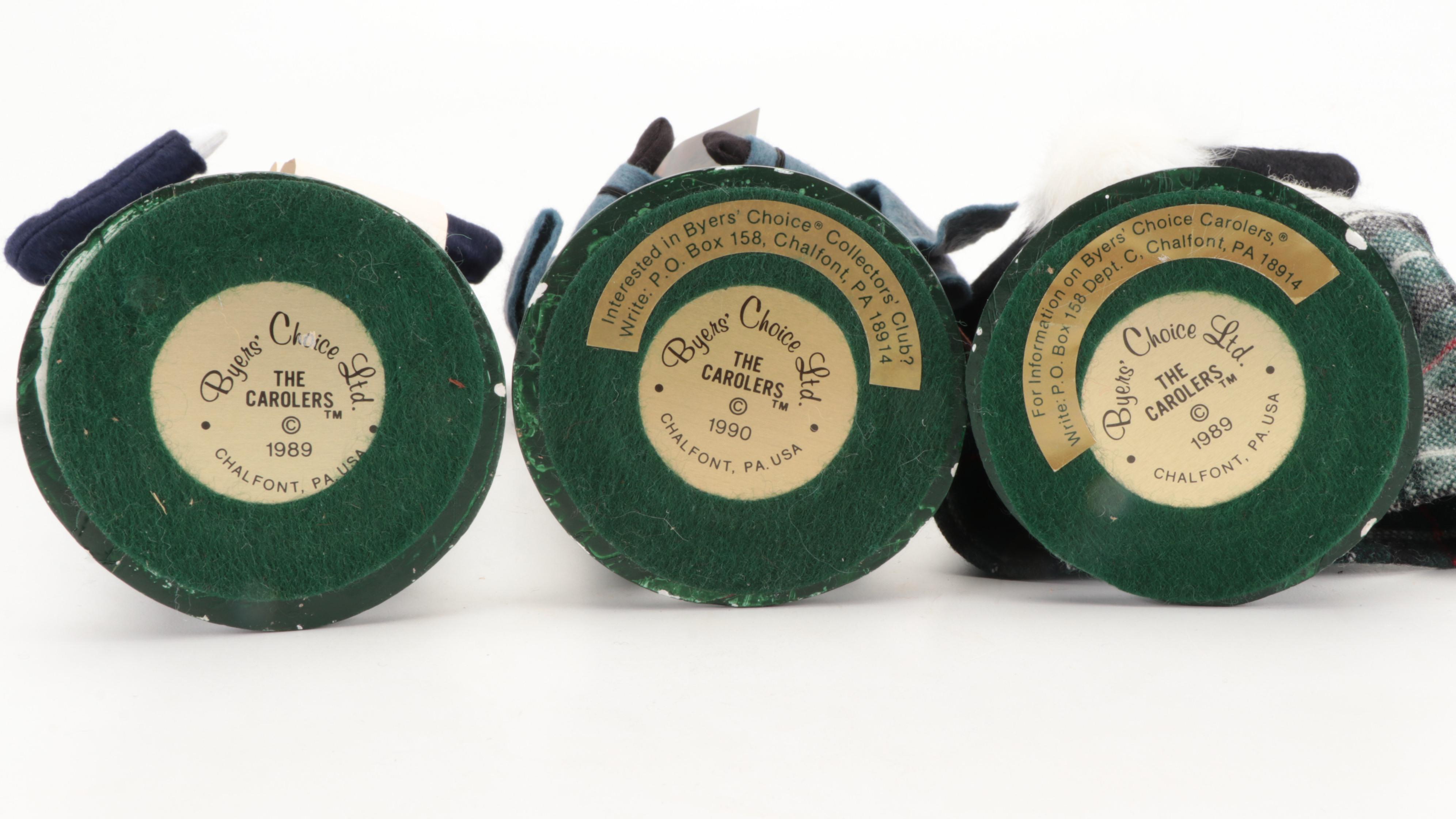 Byer's Choice "The Carolers" Christmas Figurines, Late 20th Century