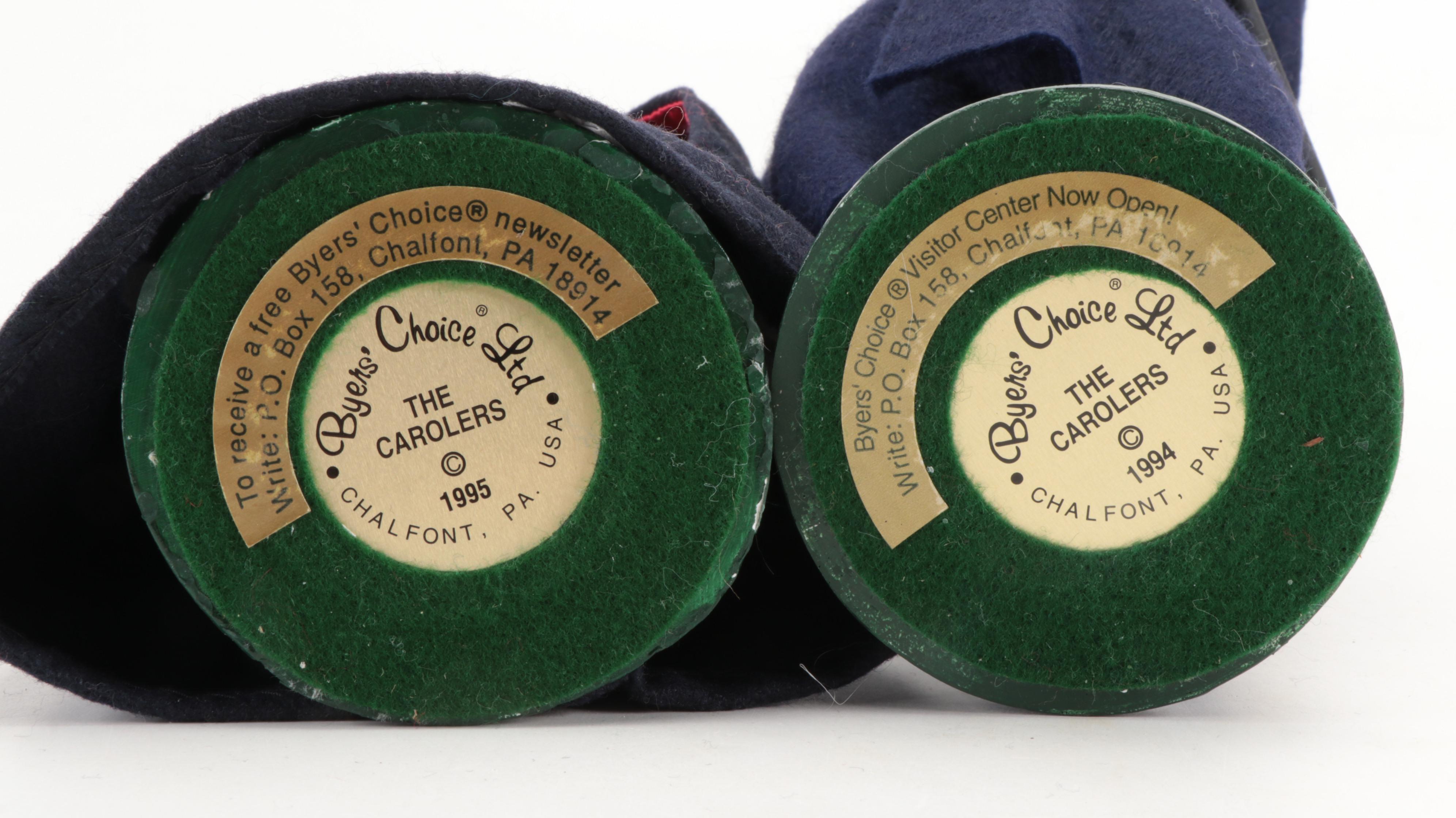 Byer's Choice "The Carolers" Christmas Figurines, Late 20th Century