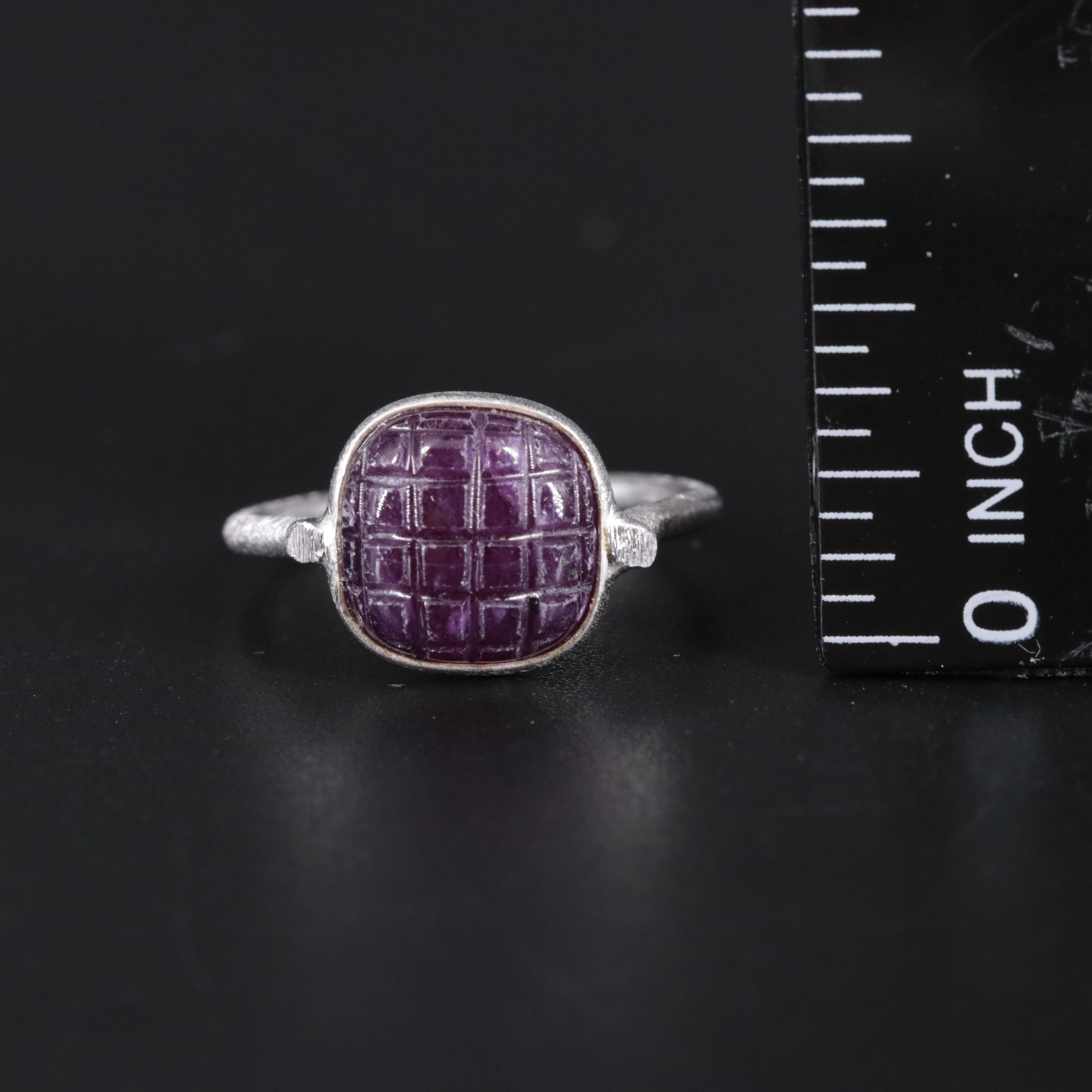 Sterling Silver Ruby Ring