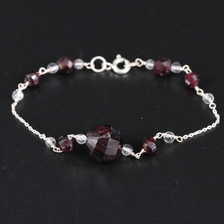 Sterling Silver Gemstone Bracelet