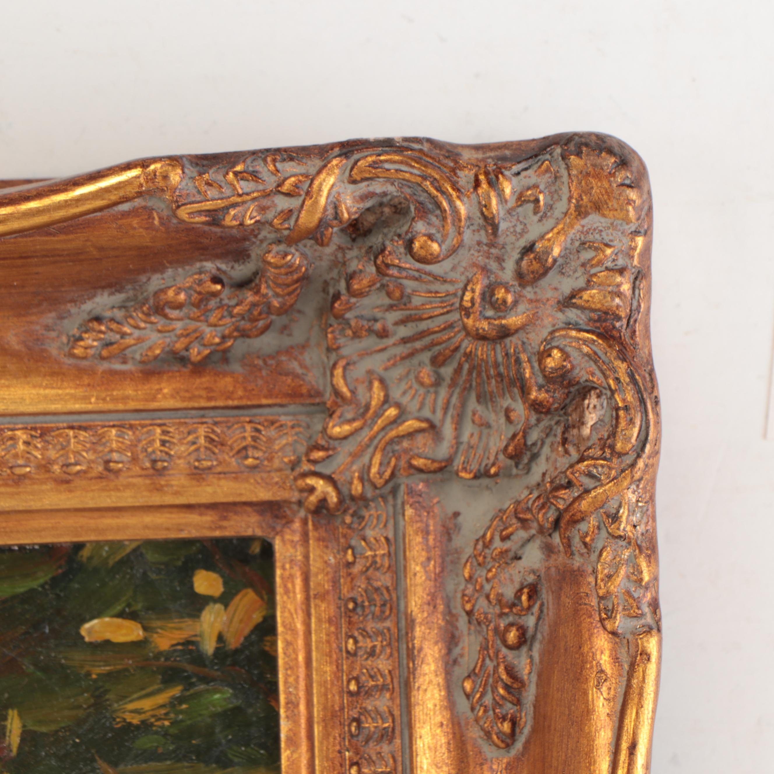 Oil Painting of Native American Mother and Child