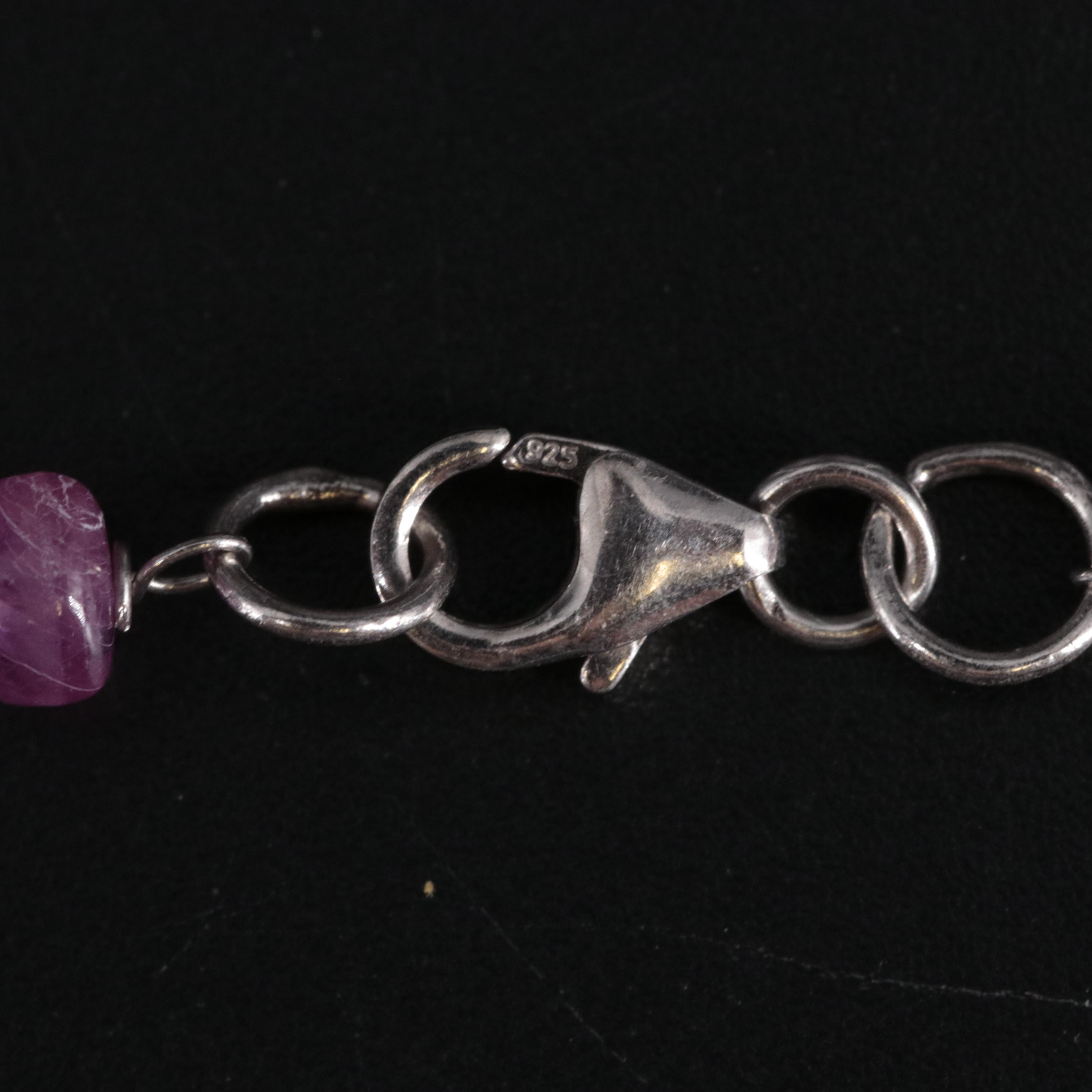 Sterling Silver Gemstone Necklace