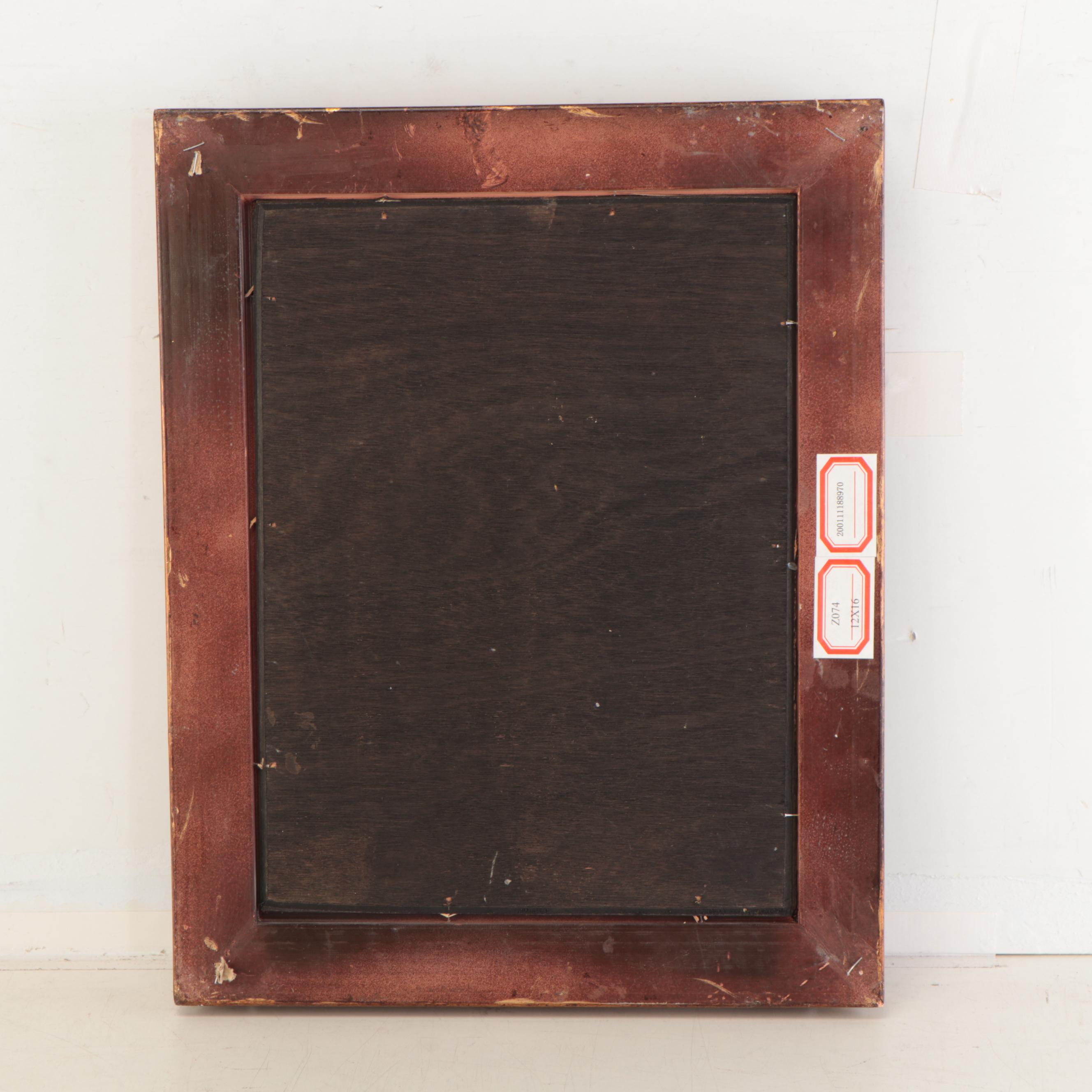 Oil Painting of Native American Mother and Child