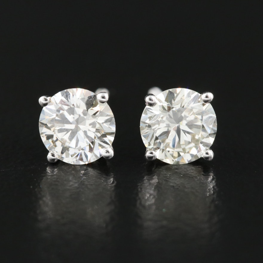 14K 1.74 CTW Lab Grown Diamond Stud Earrings