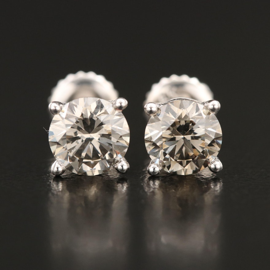 14K 1.50 CTW Lab Grown Diamond Stud Earrings