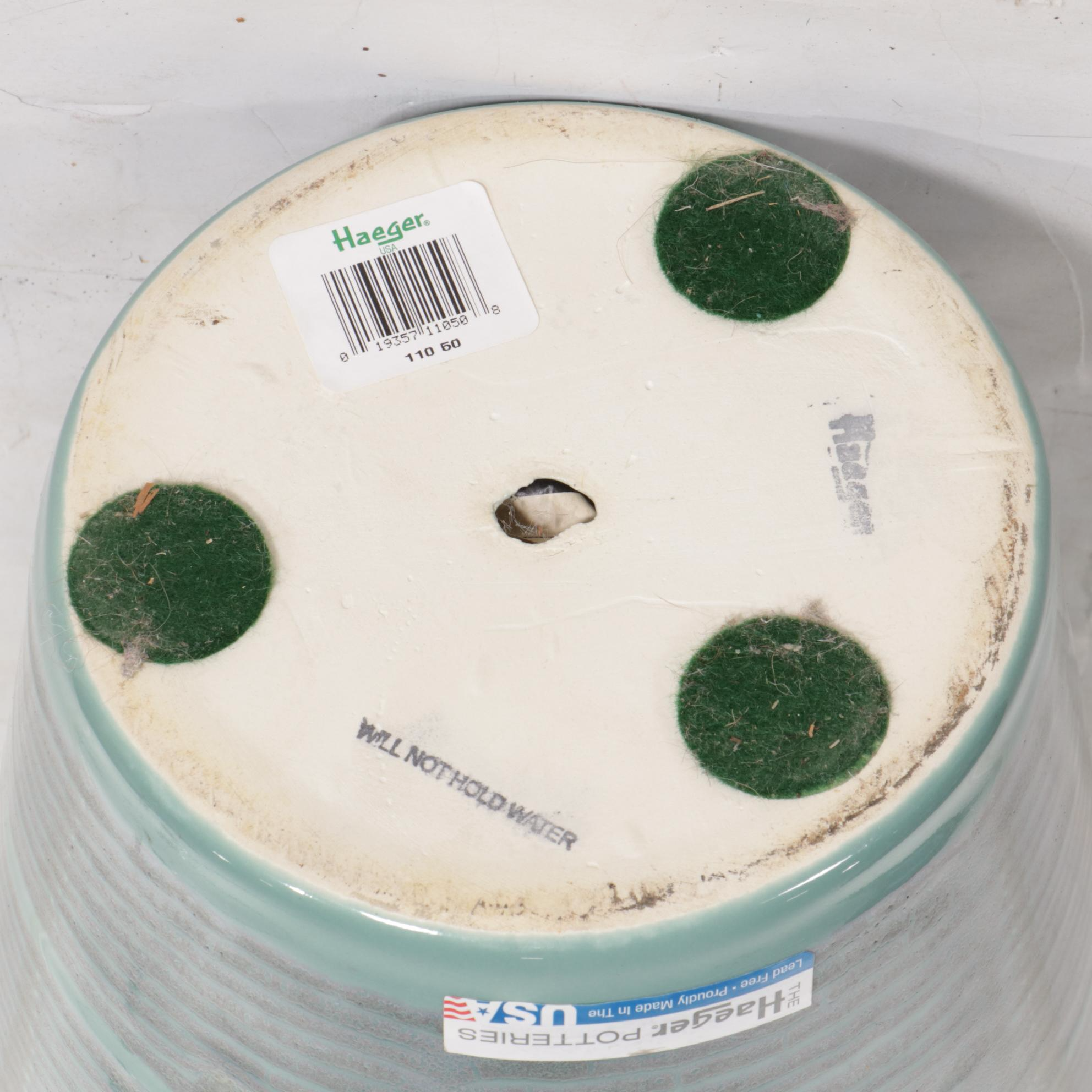 Haeger Large Floor Vase With Artificial Sunflowers