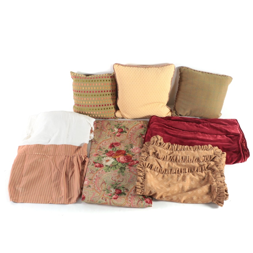 Contemporary Throw Pillows and Pillow Covers with Sheet