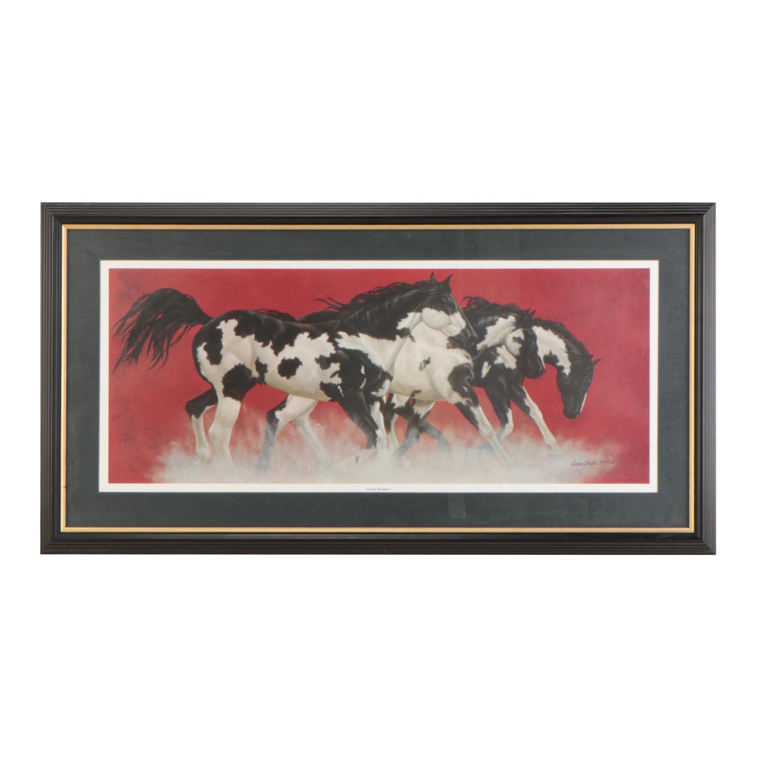 Diana Beach Offset Lithograph "Cloud Walkers" EBTH