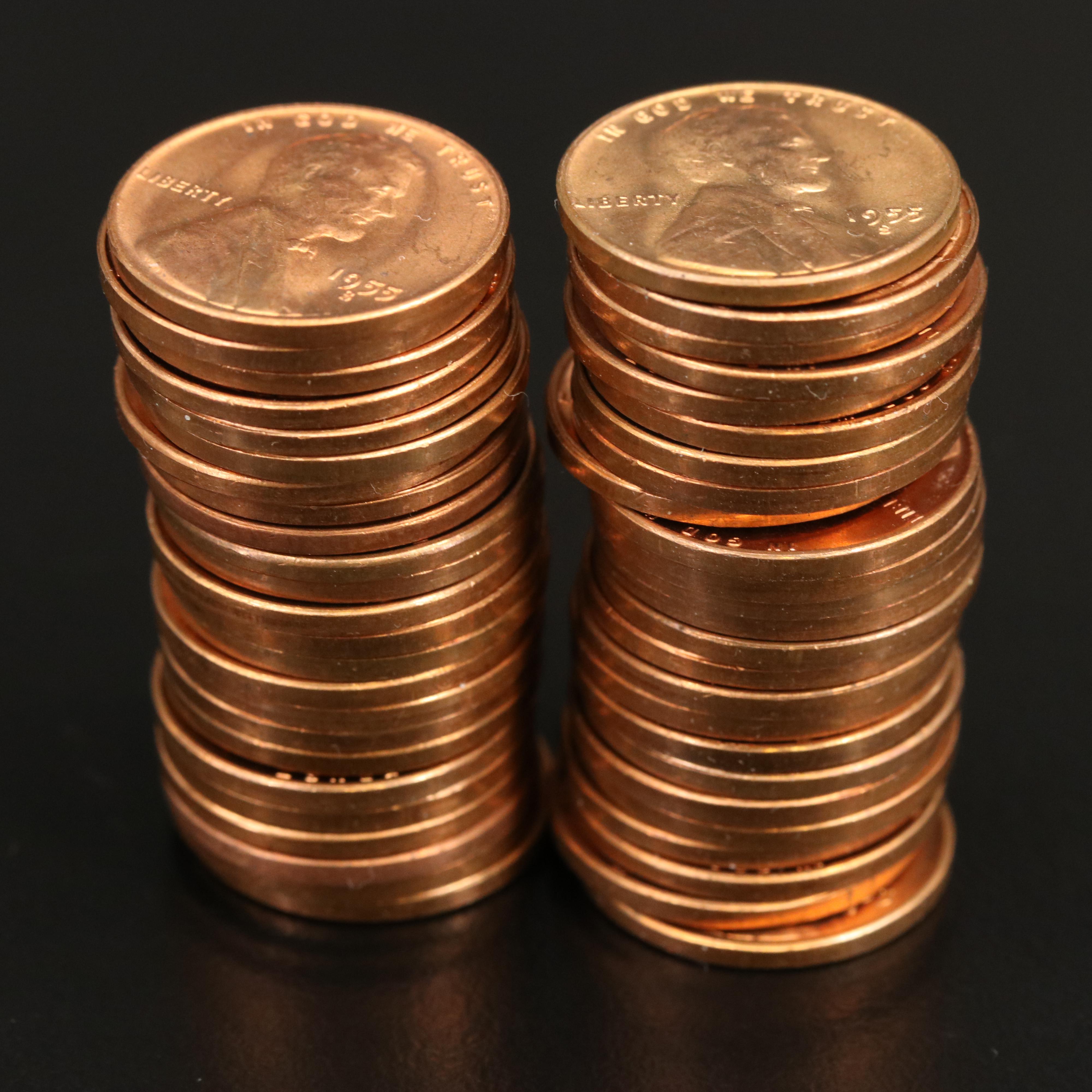 Two Rolls of United States Coins