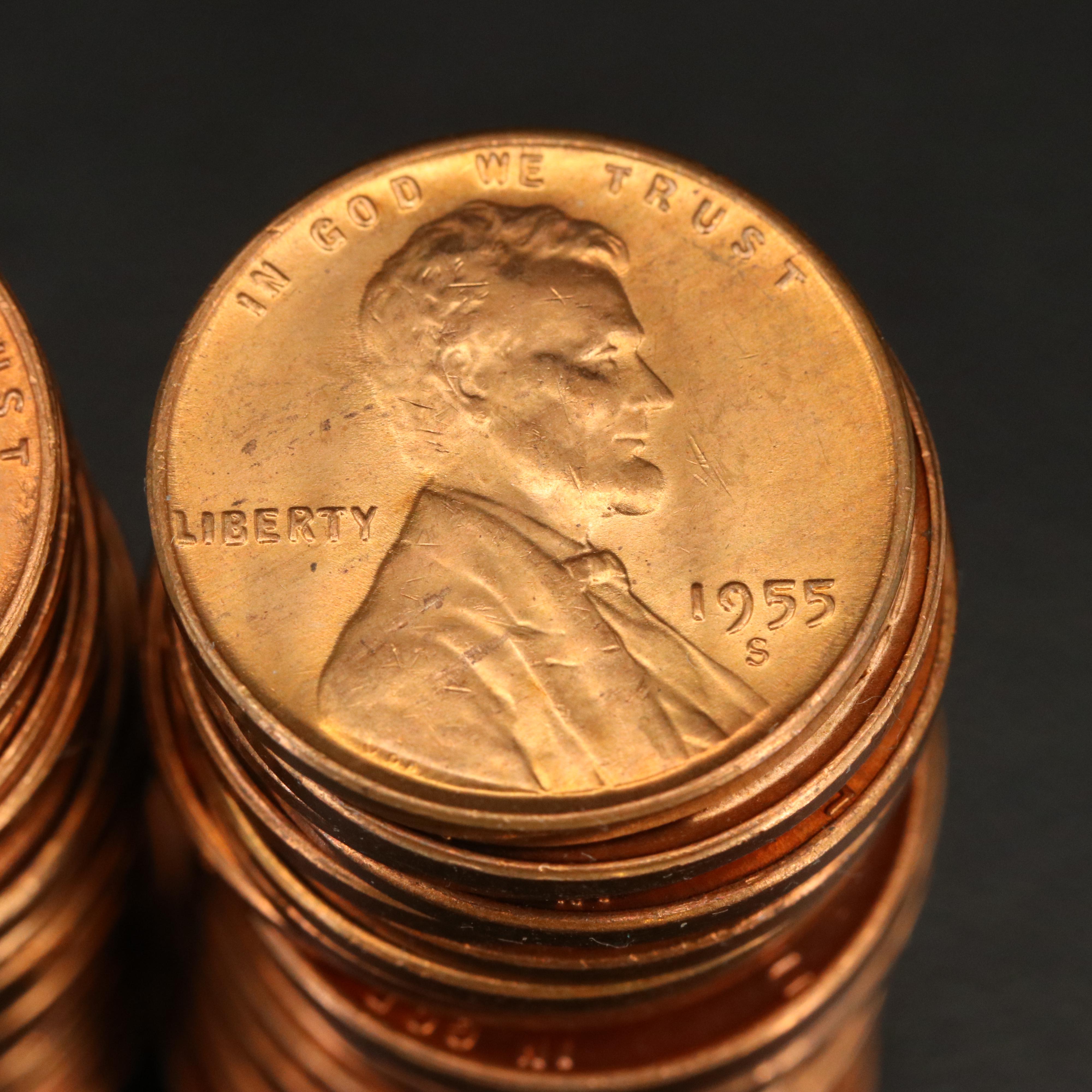 Two Rolls of United States Coins