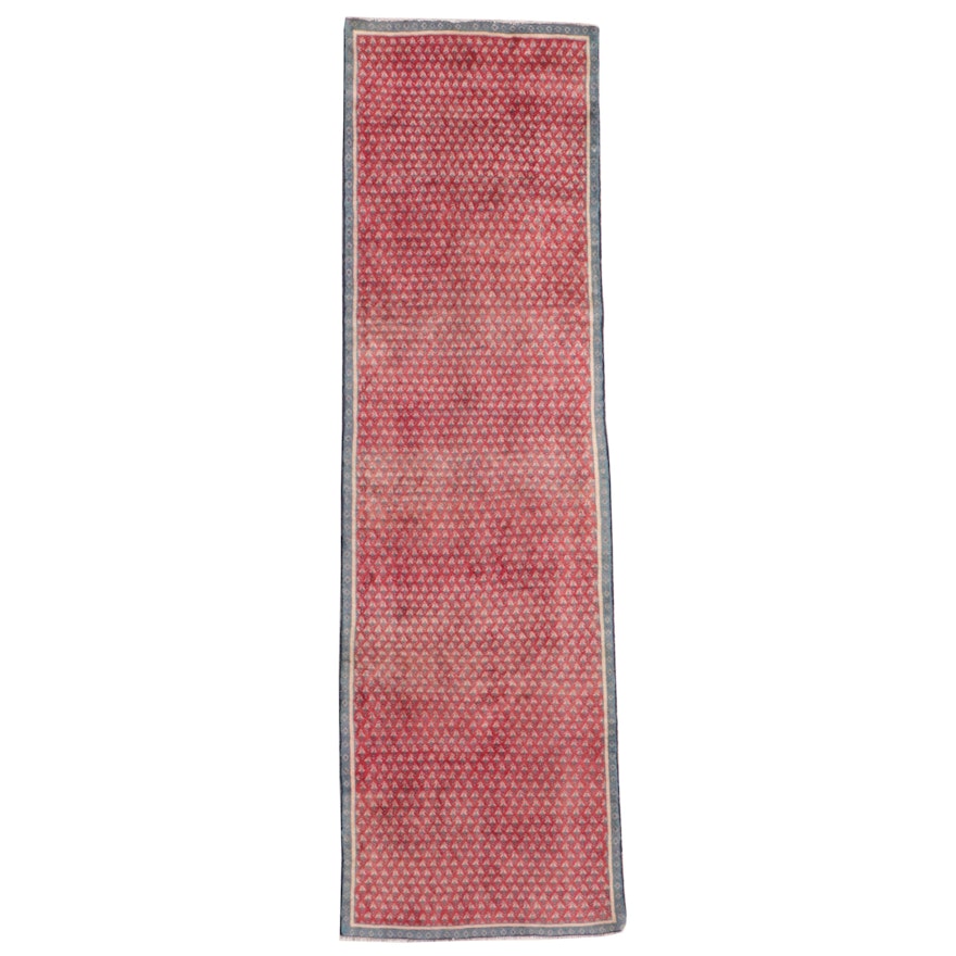 2'6 x 9'11 Hand-Knotted Persian Seraband Carpet Runner