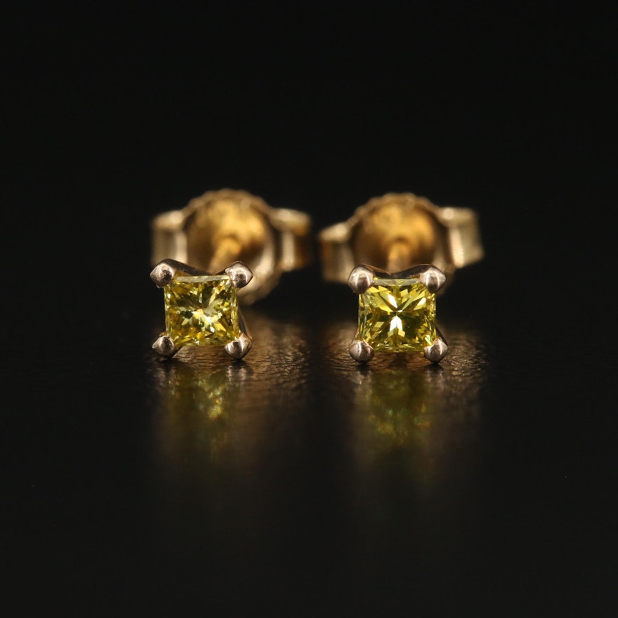 14K 0.21 CTW Diamond Stud Earrings