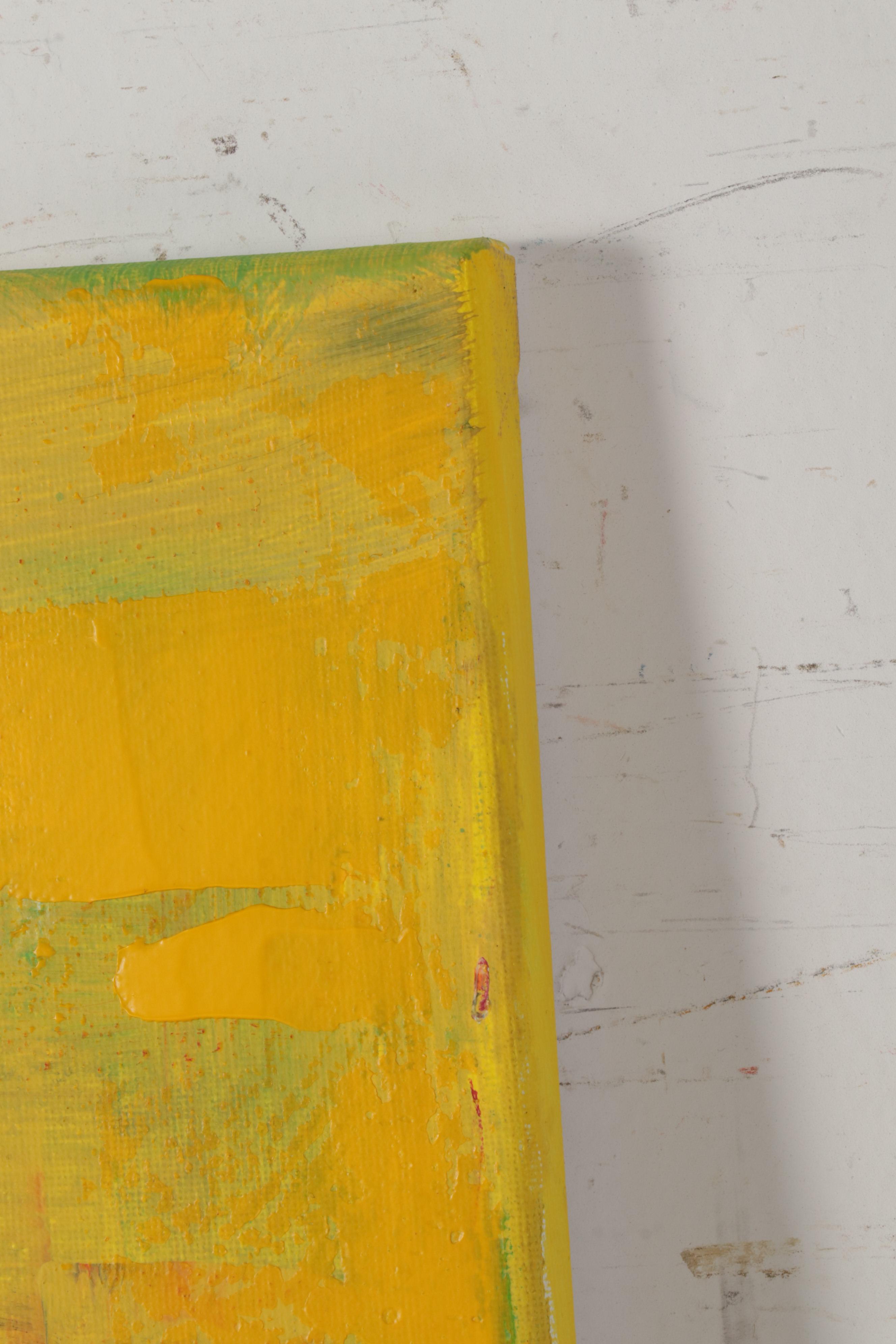 Farshad Lanjani Acrylic Painting of Abstract Cityscape, 21st Century