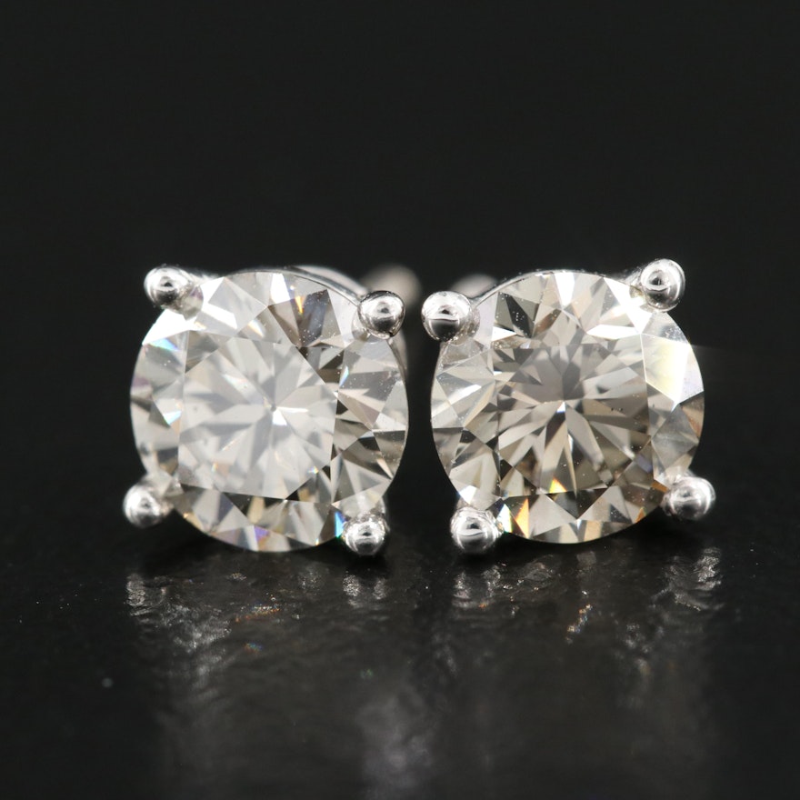 14K 1.50 CTW Lab Grown Diamond Stud Earrings