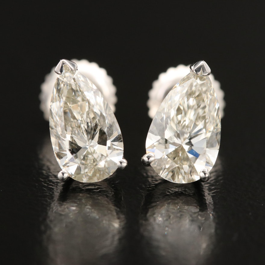 14K 1.95 CTW Lab Grown Diamond Stud Earrings