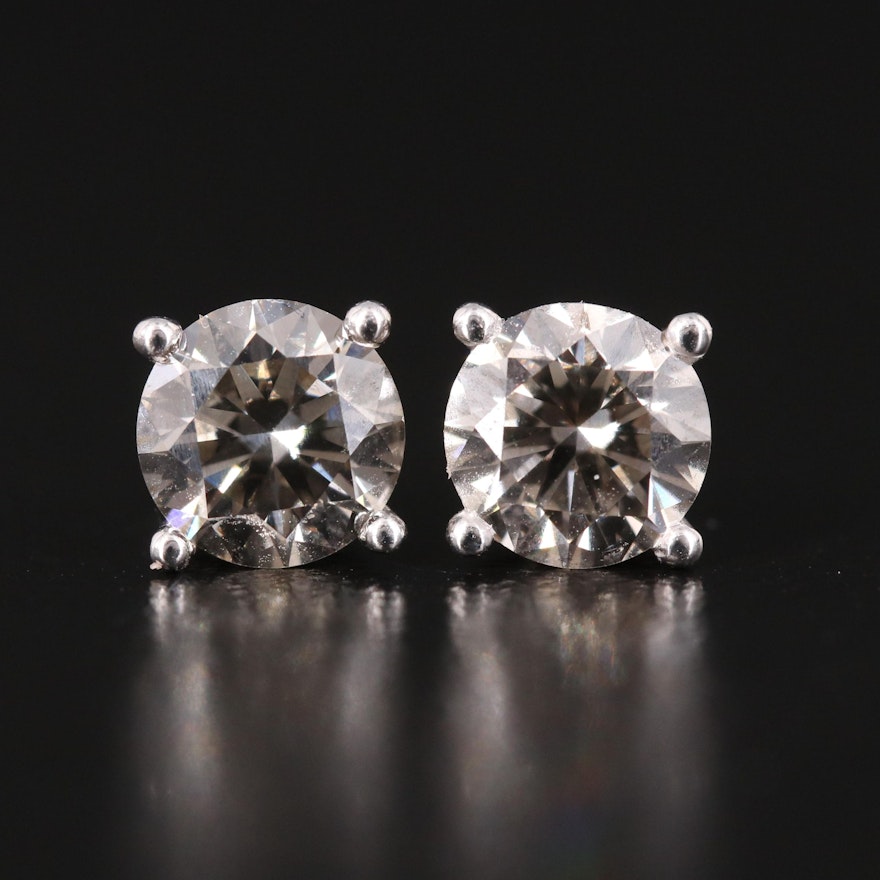 14K 1.57 CTW Lab Grown Diamond Stud Earrings