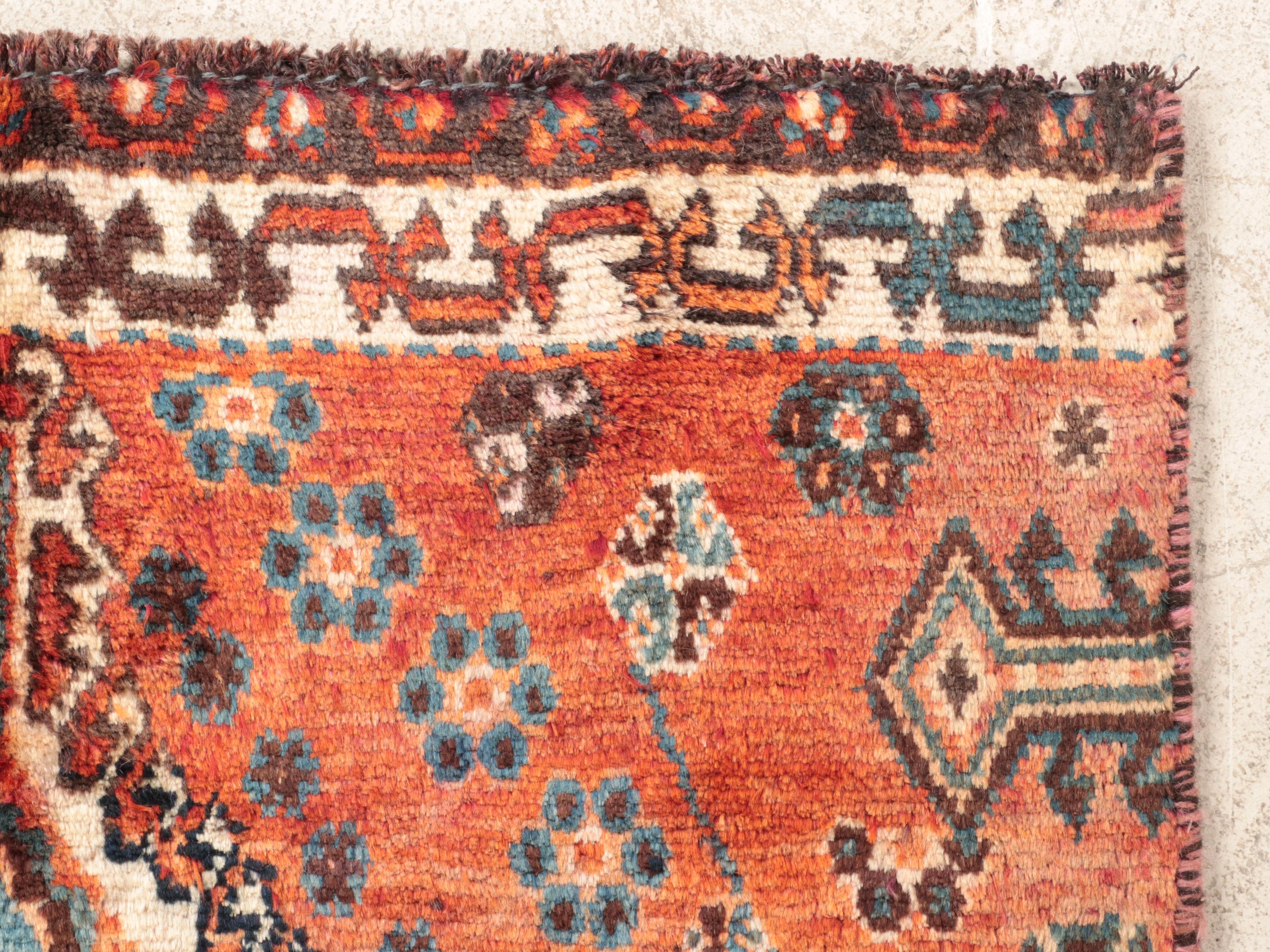 3' x 7'6 Hand-Knotted Persian Shiraz Long Rug