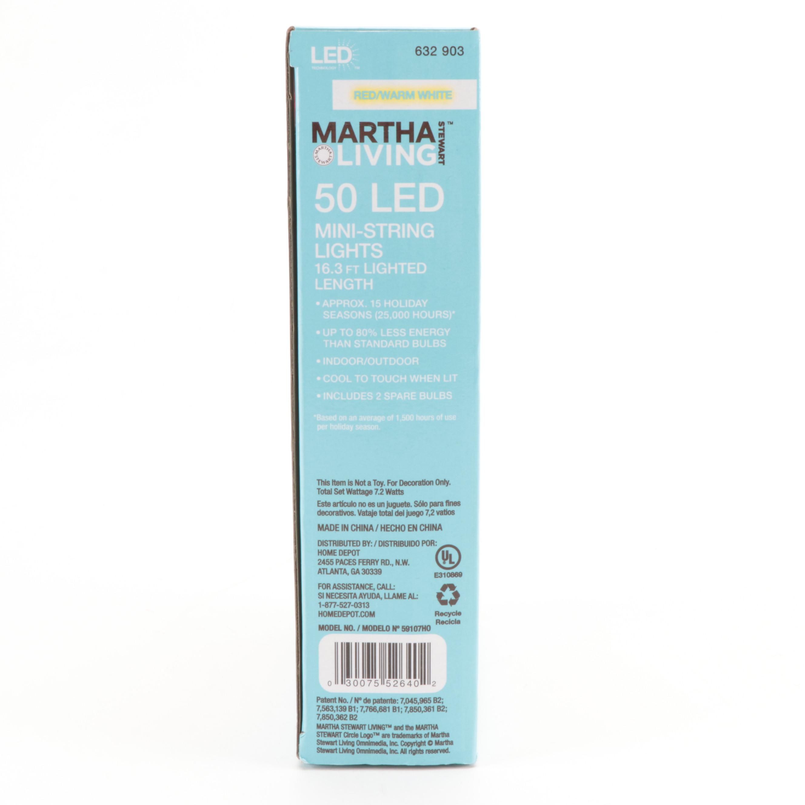 Martha Stewart Living String Lights, Woodland Holiday Ribbon, and Other Décor