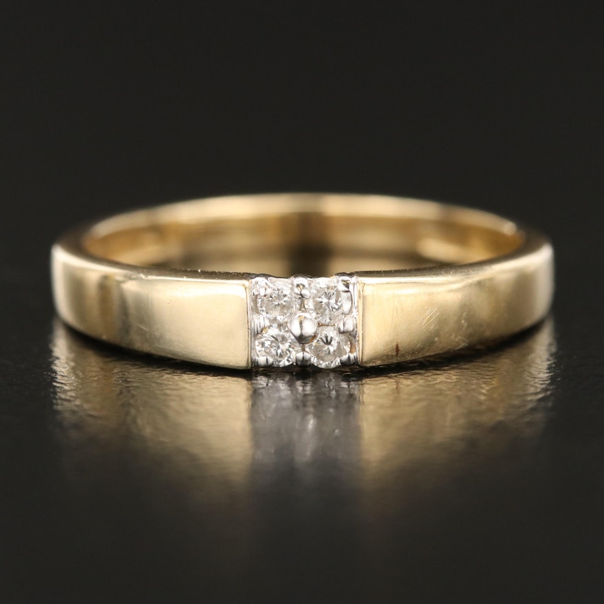 14K 0.08 CTW Diamond Band