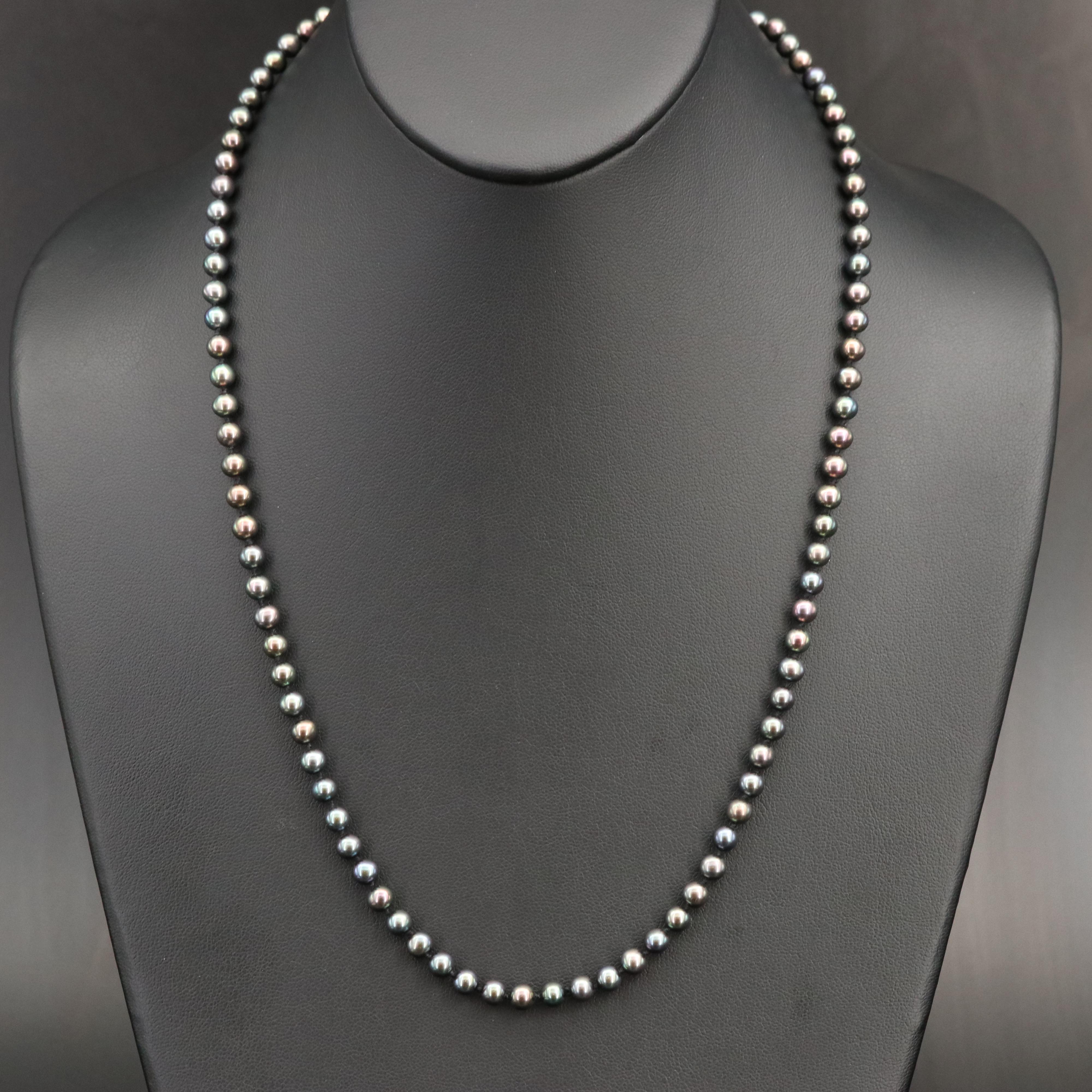 Pearl Necklace with 14K Clasp