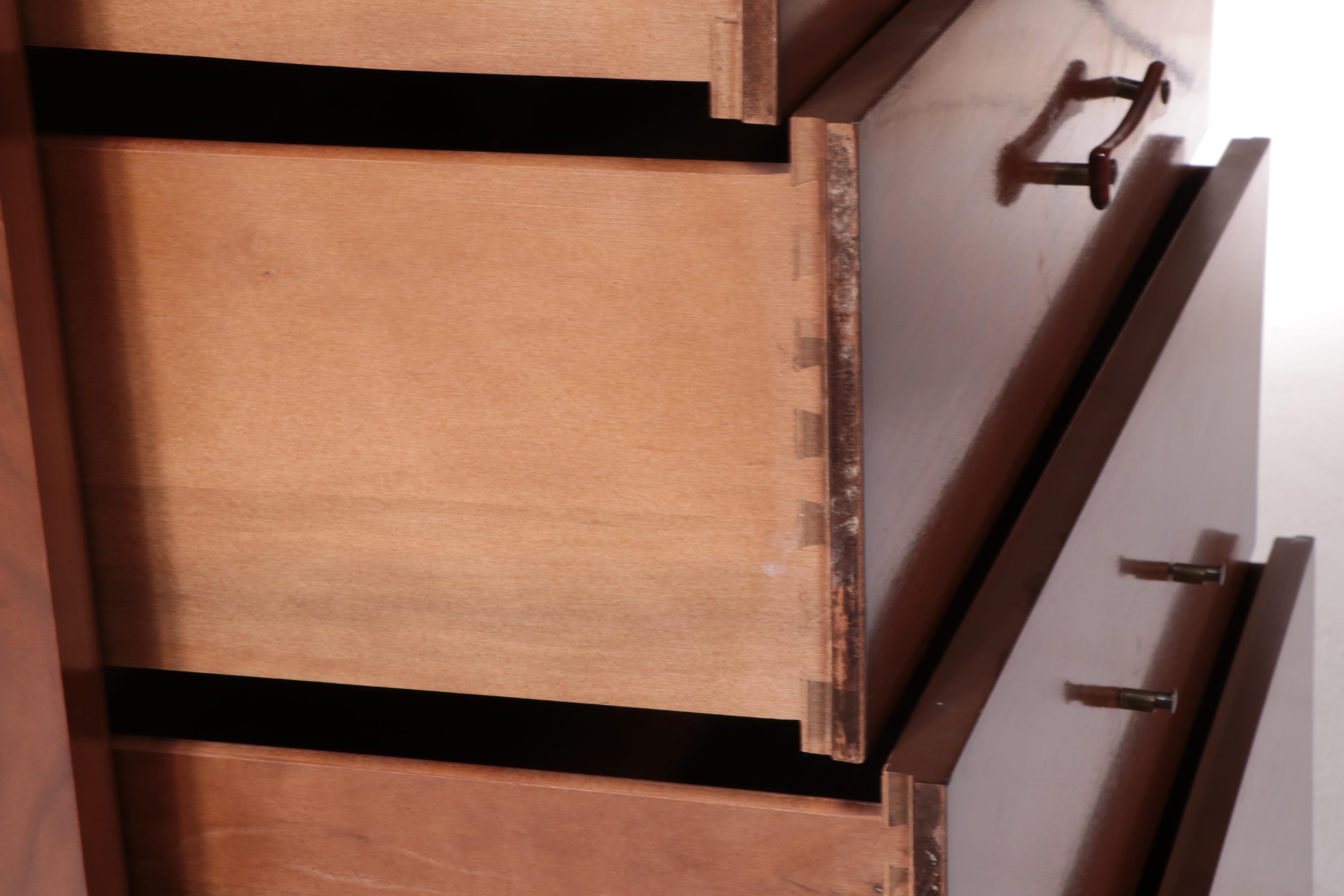 Rike-Kumler Co. Mid Century Modern Walnut Five-Drawer Chest